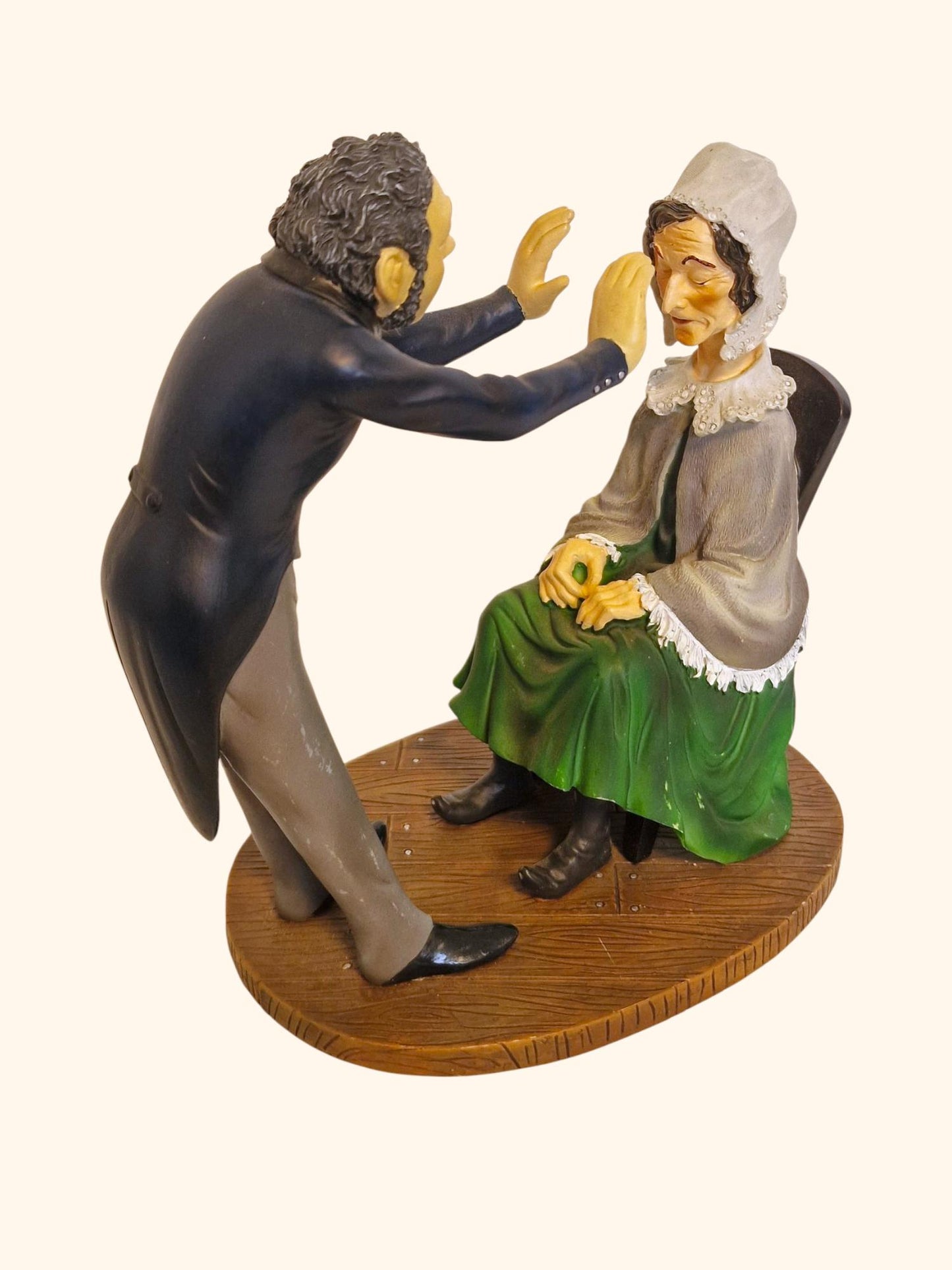 Honoré Daumier – hypnotiseur, mouseion museum figure, polystone, surrealism, limited edition retired collectable parastone figurine