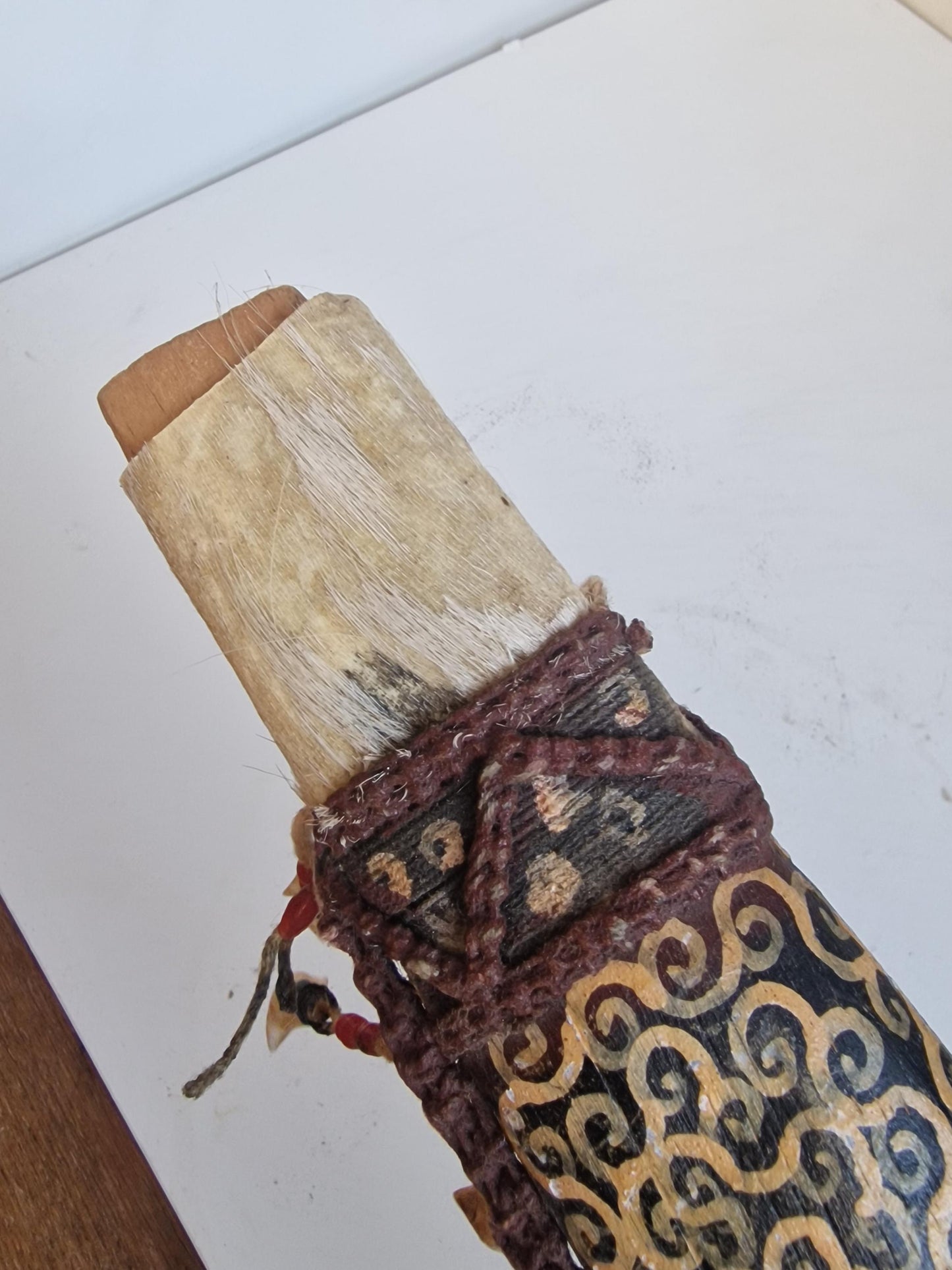 Authentic Dayak Mandau Sword – Borneo Tribal Headhunter Weapon with Real Teeth