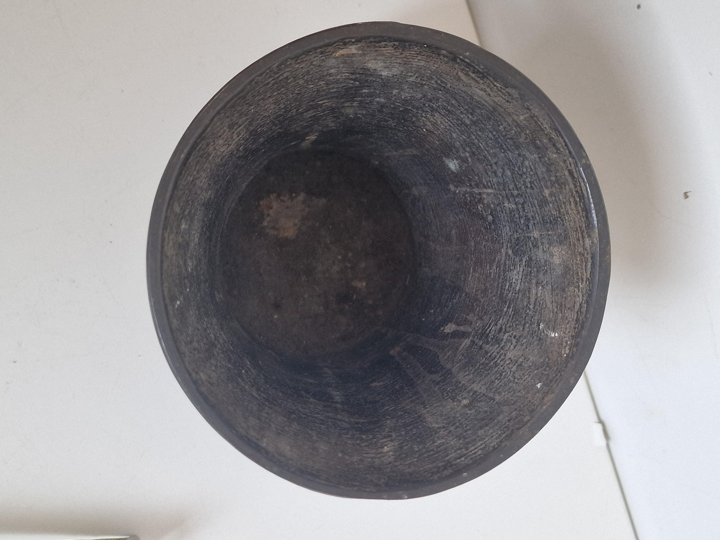 Renaissance Bronze Apothecary Mortar – Dated 1595 – “Laudate Deo” – Northern European Cast Bronze