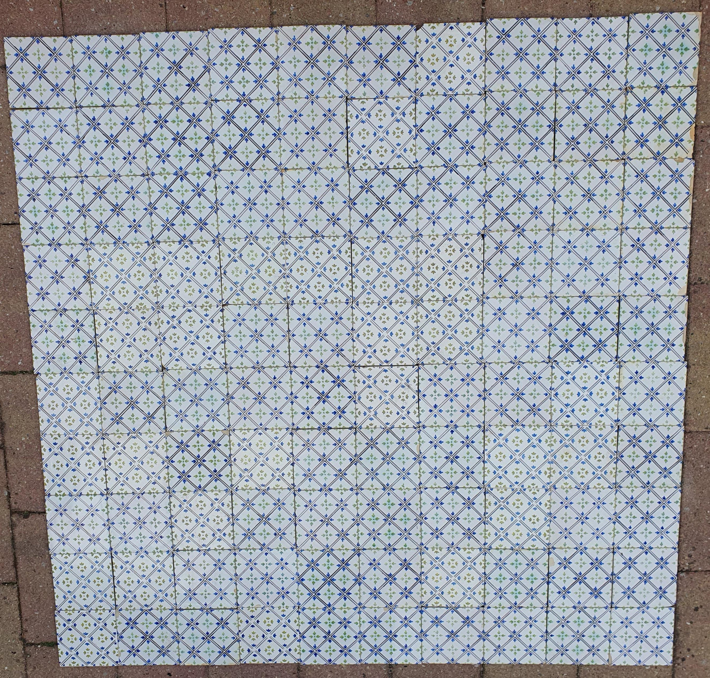 100 Antique Dutch Art Nouveau Tiles, ca 1900