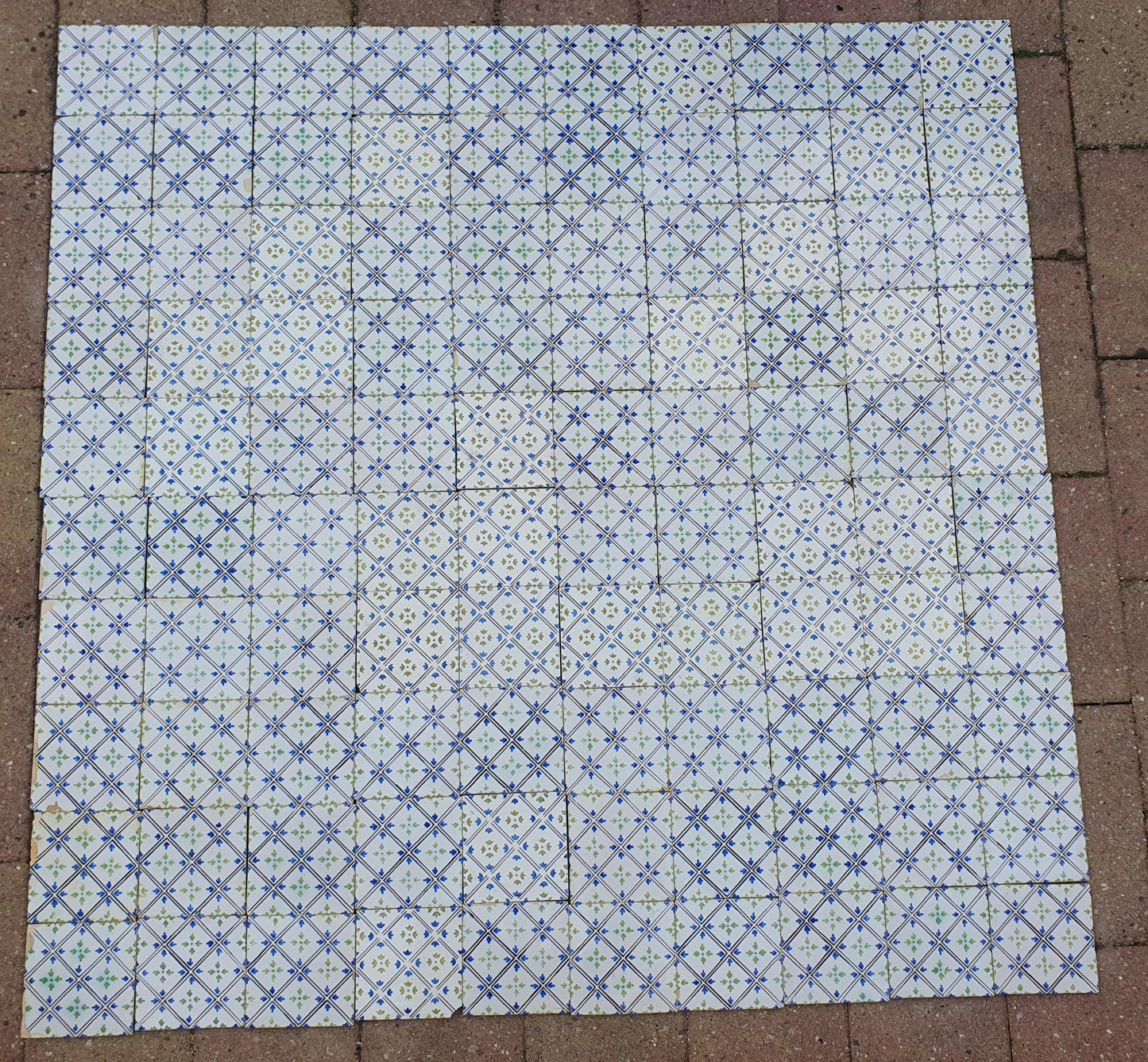 100 Antique Dutch Art Nouveau Tiles, ca 1900