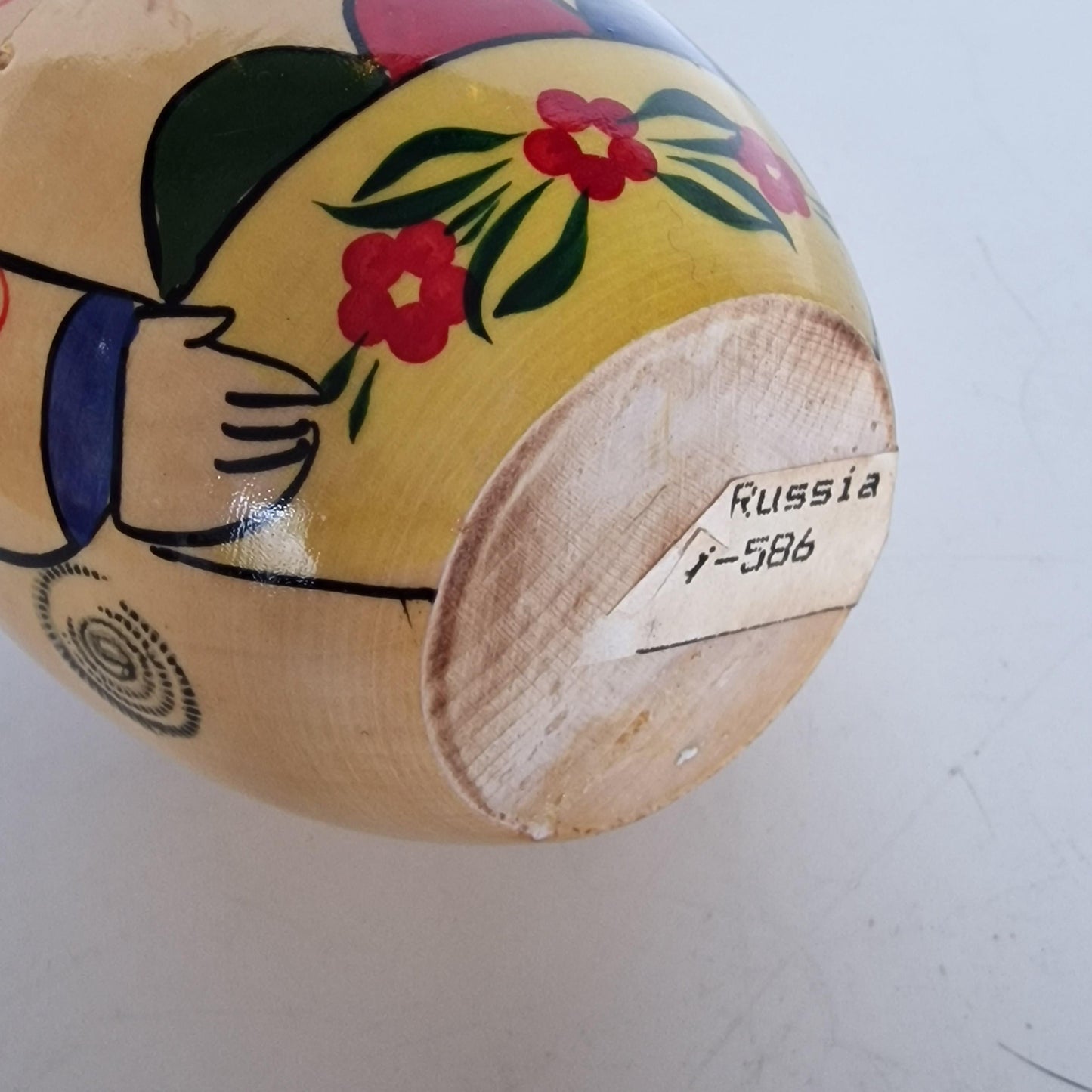 Handpainted Lacquer Matryoshka Egg Dolls, Rare Vintage Russian Babushka matroesjka matrushka