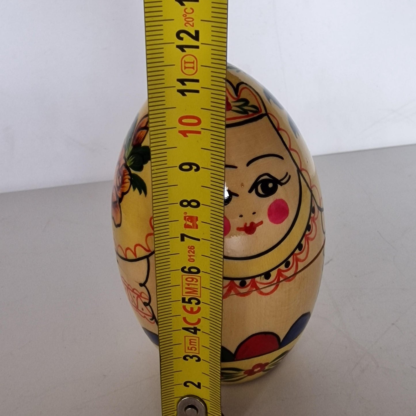 Handpainted Lacquer Matryoshka Egg Dolls, Rare Vintage Russian Babushka matroesjka matrushka