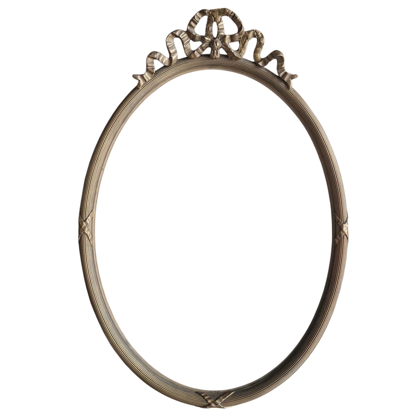 Antique French Oval Picture Frames - Gilt Plaster, Circa 1875 Set