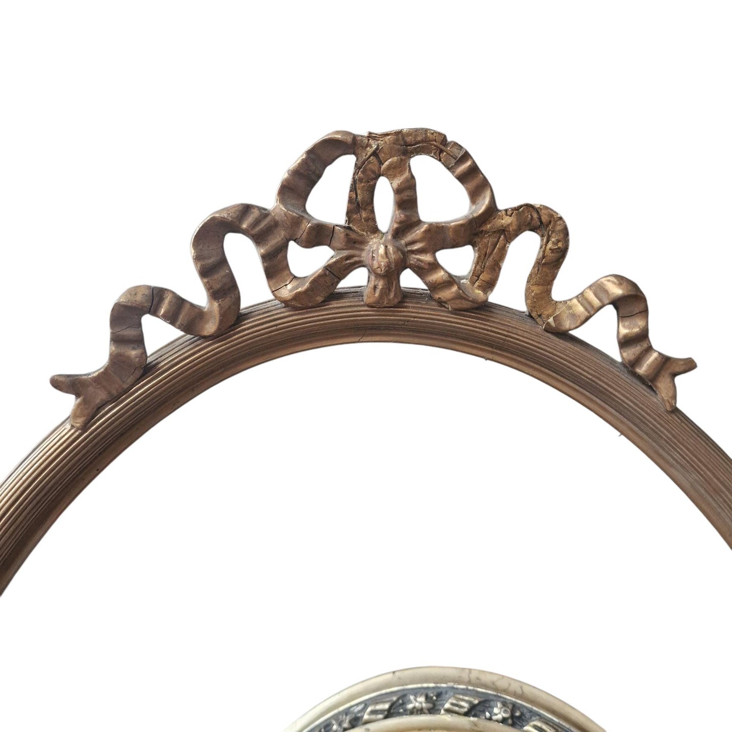 Antique French Oval Picture Frames - Gilt Plaster, Circa 1875 Set