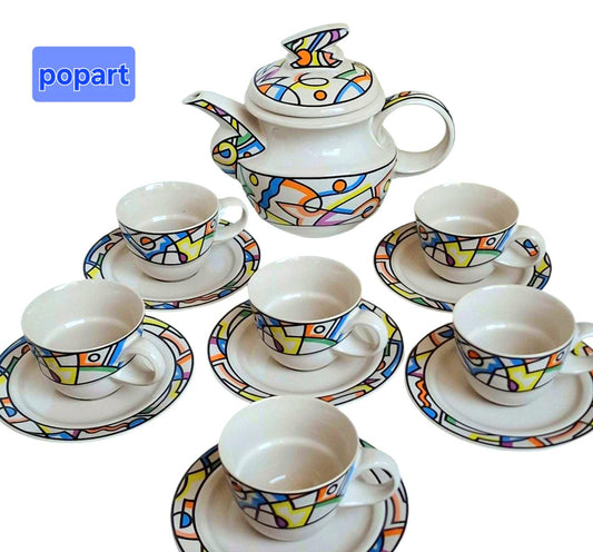 Rosenthal Spirit Tea Coffee Set, Pop Art Porcelain, Dorothy Hafner Design