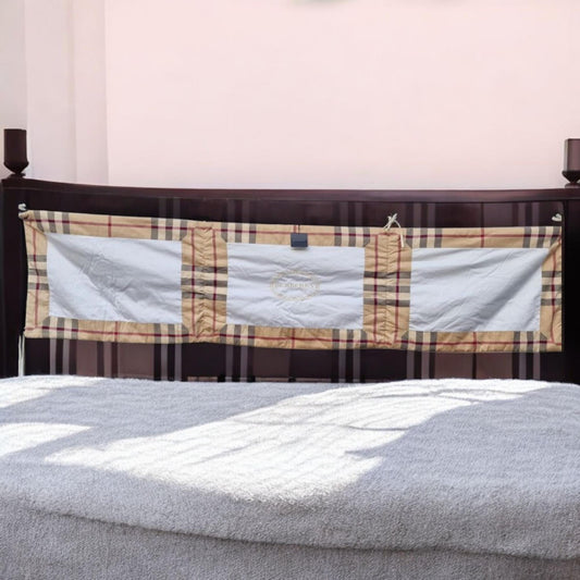 BURBERRY Authentic Headboard End Cushion, Plaid Cotton Pillow (63 inch)