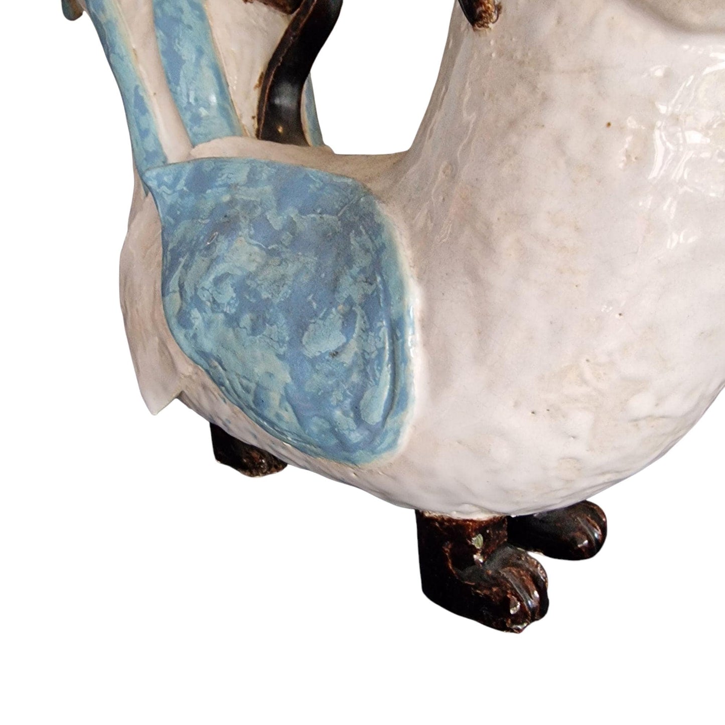 Nel Klaassen Ceramic Bird-Woman Sculpture – Dutch Art, Mythic Figurine