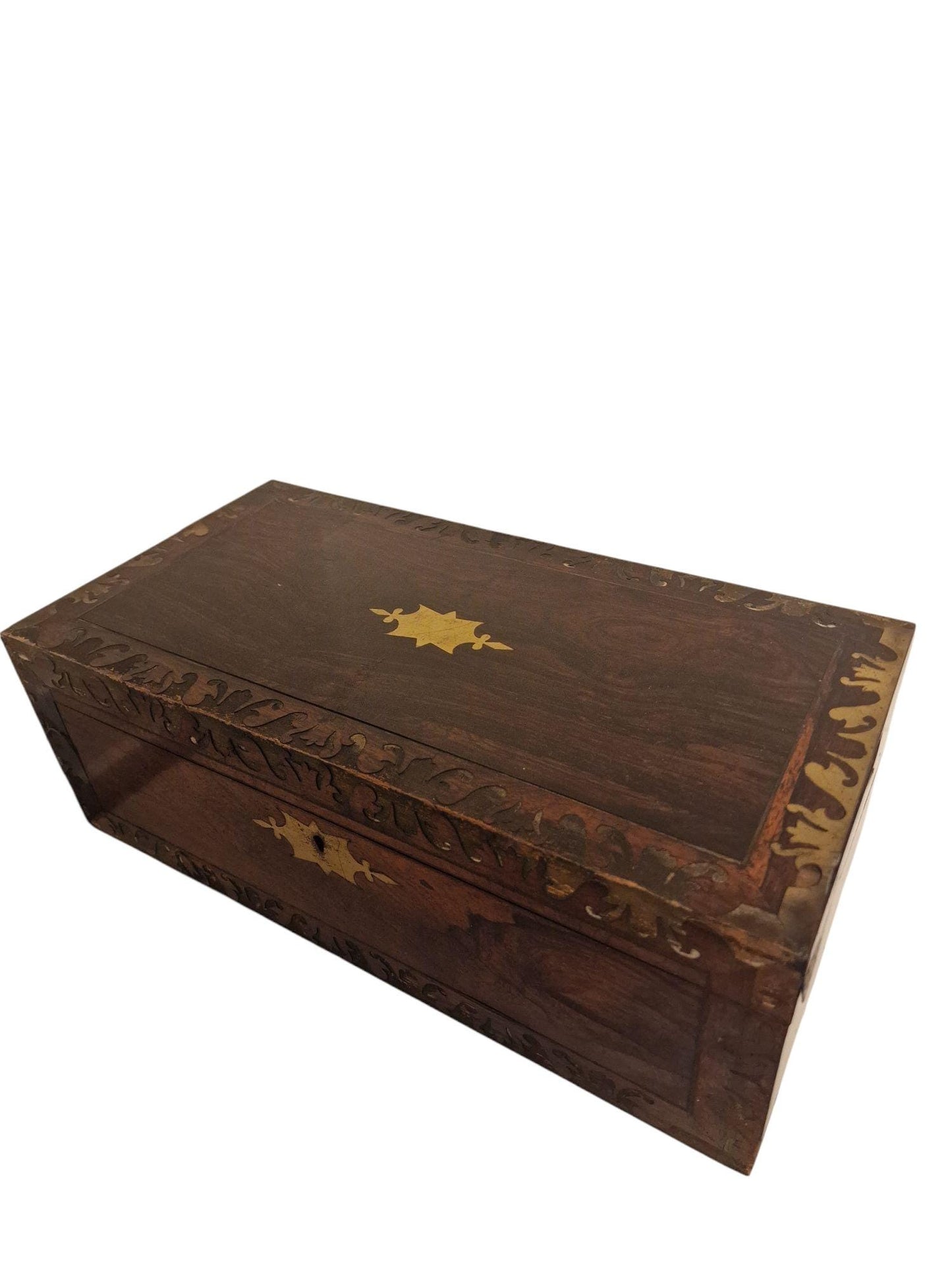 Decorative Wooden Duel Pistol Box with Replica Pistols