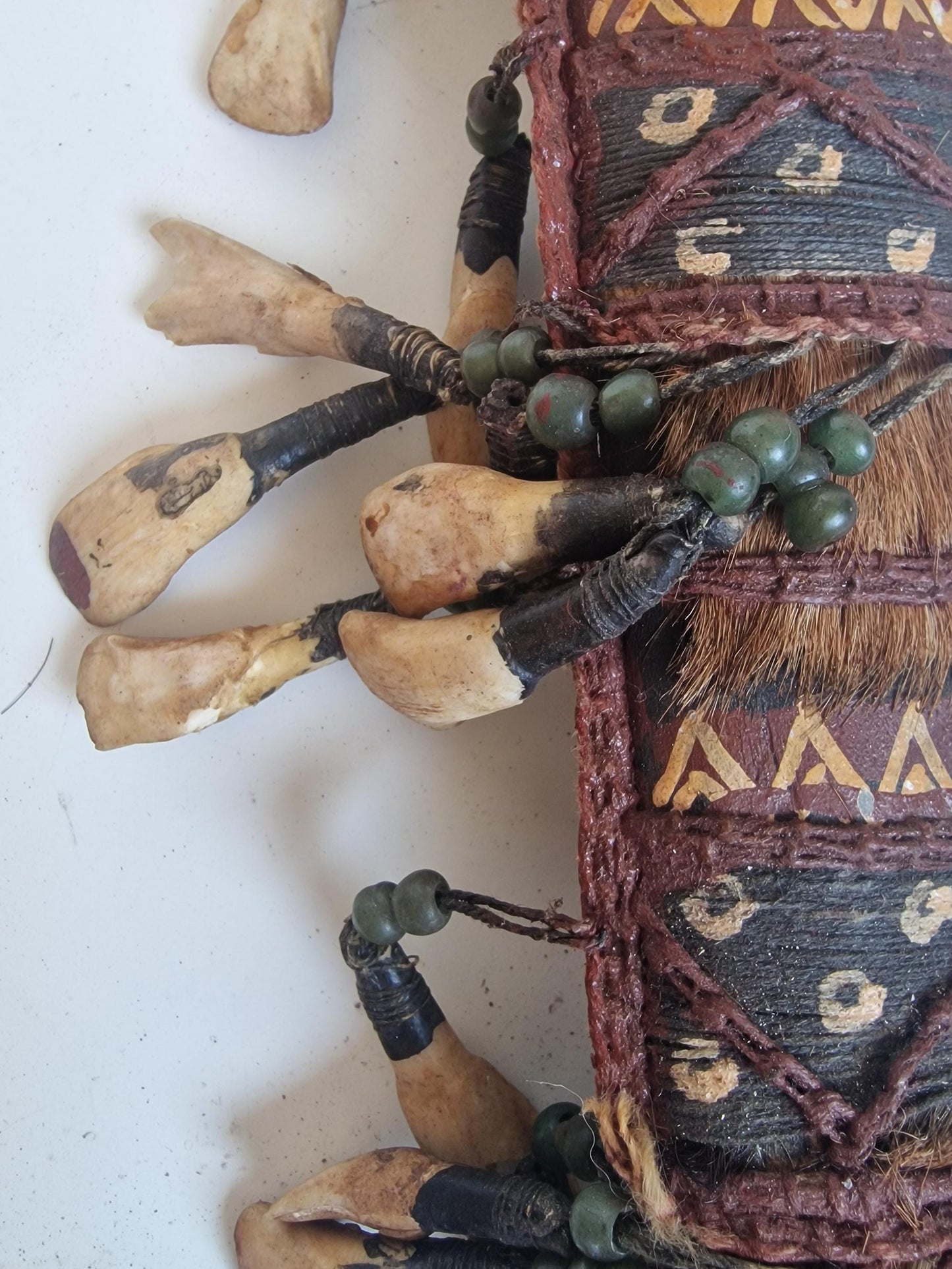 Authentic Dayak Mandau Sword – Borneo Tribal Headhunter Weapon with Real Teeth