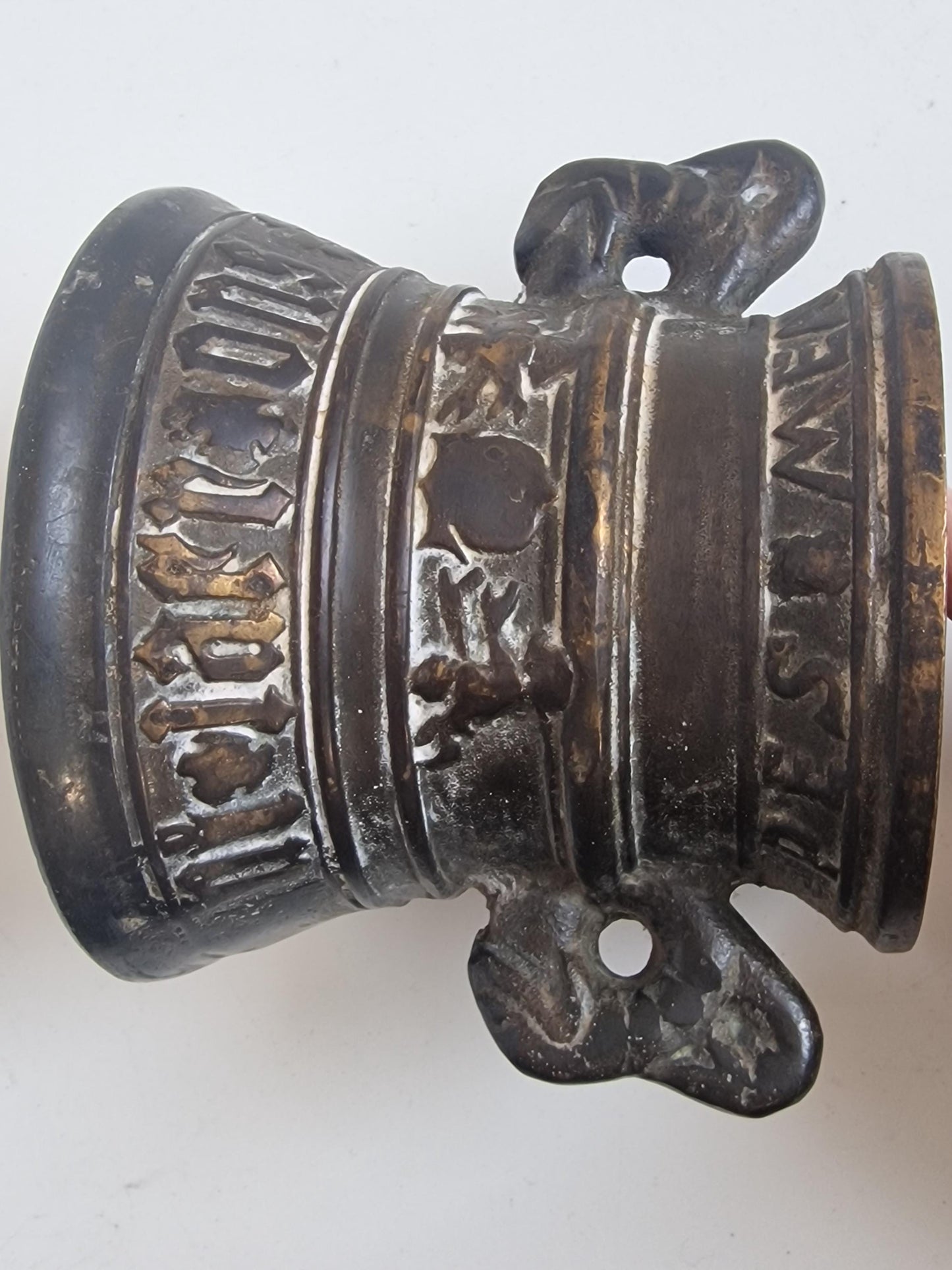 Renaissance Bronze Apothecary Mortar – Dated 1595 – “Laudate Deo” – Northern European Cast Bronze