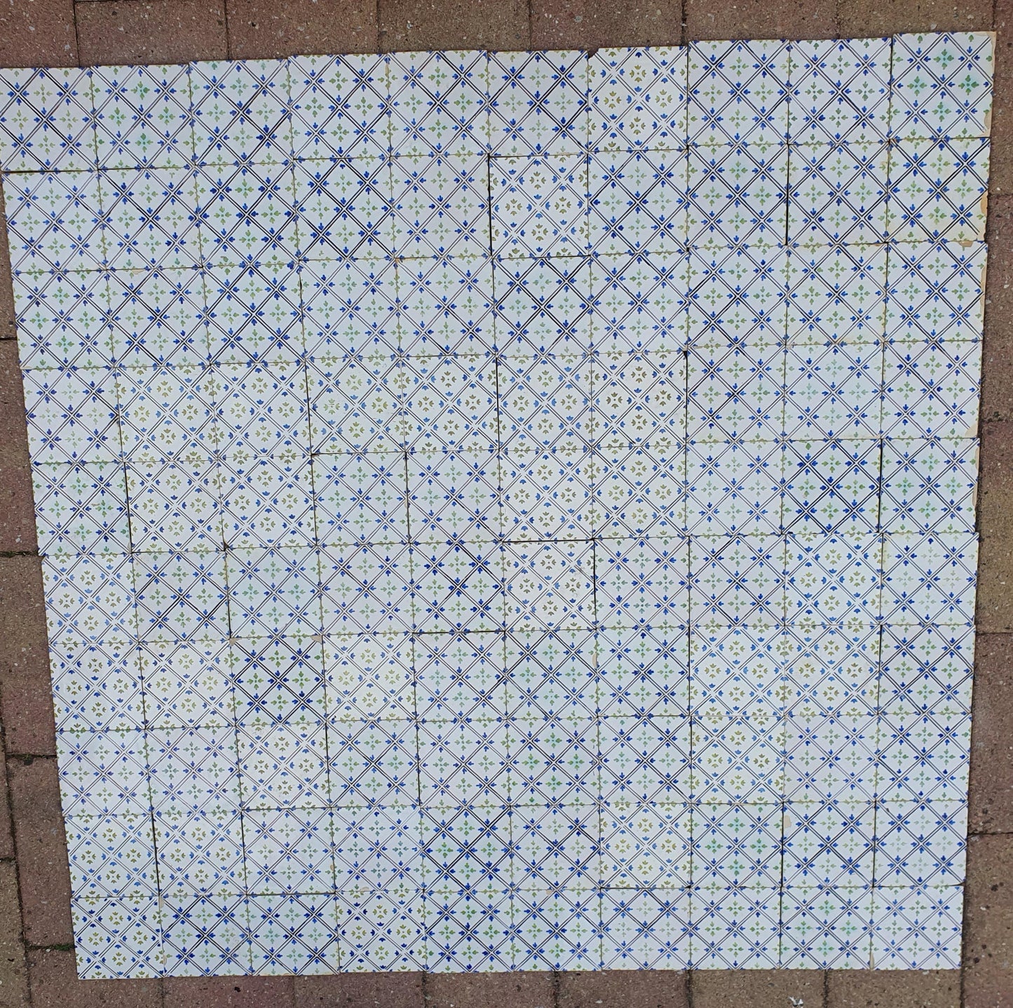100 Antique Dutch Art Nouveau Tiles, ca 1900