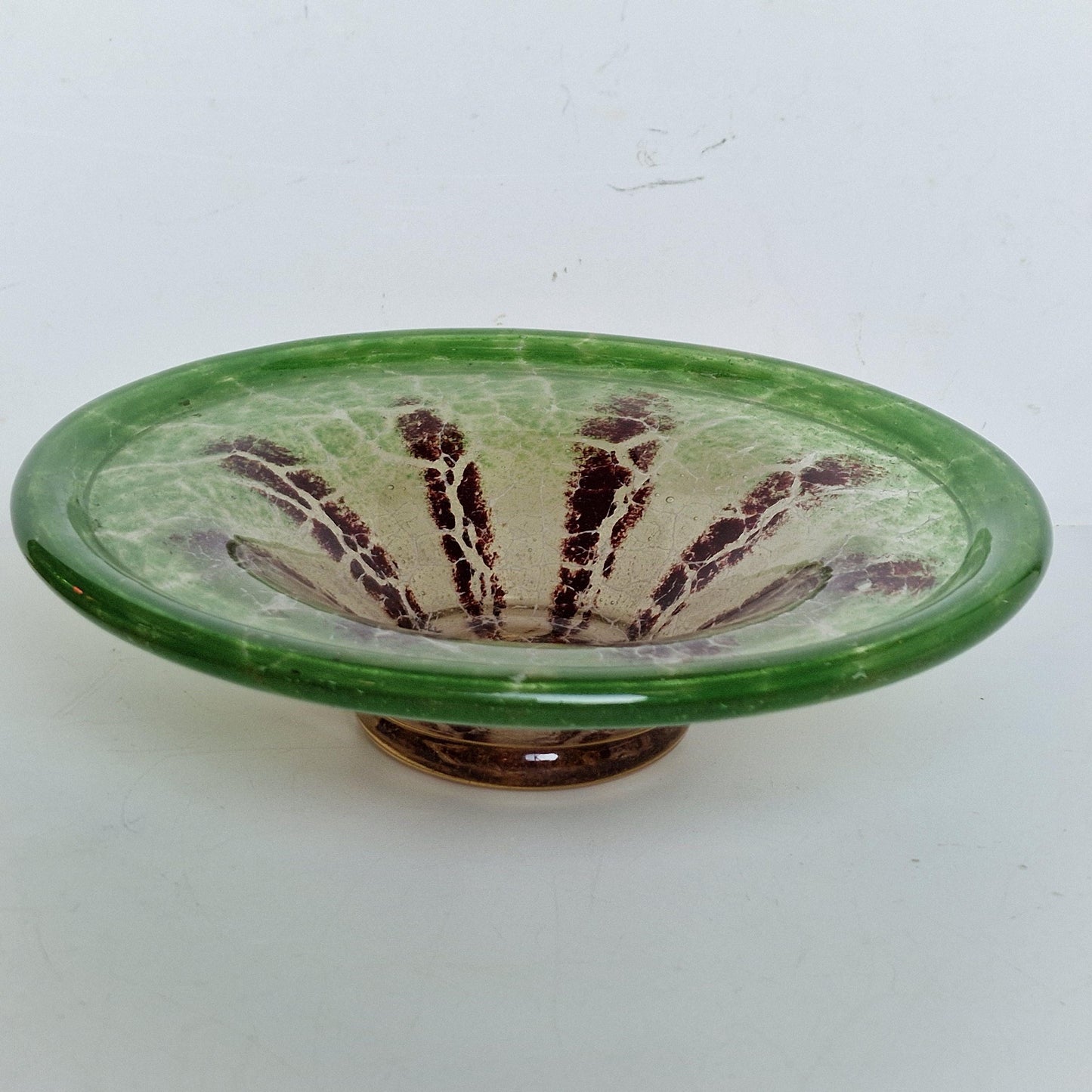 Karl Wiedmann WMF Ikora Art Glass Bowl, Starfish Decor