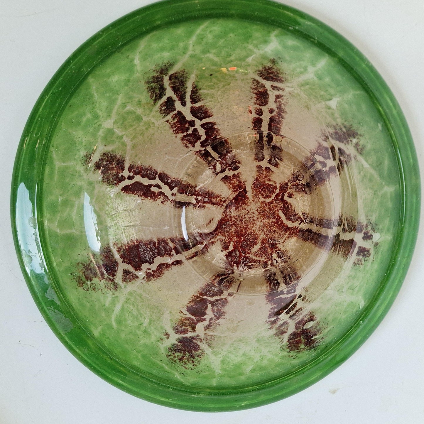 Karl Wiedmann WMF Ikora Art Glass Bowl, Starfish Decor