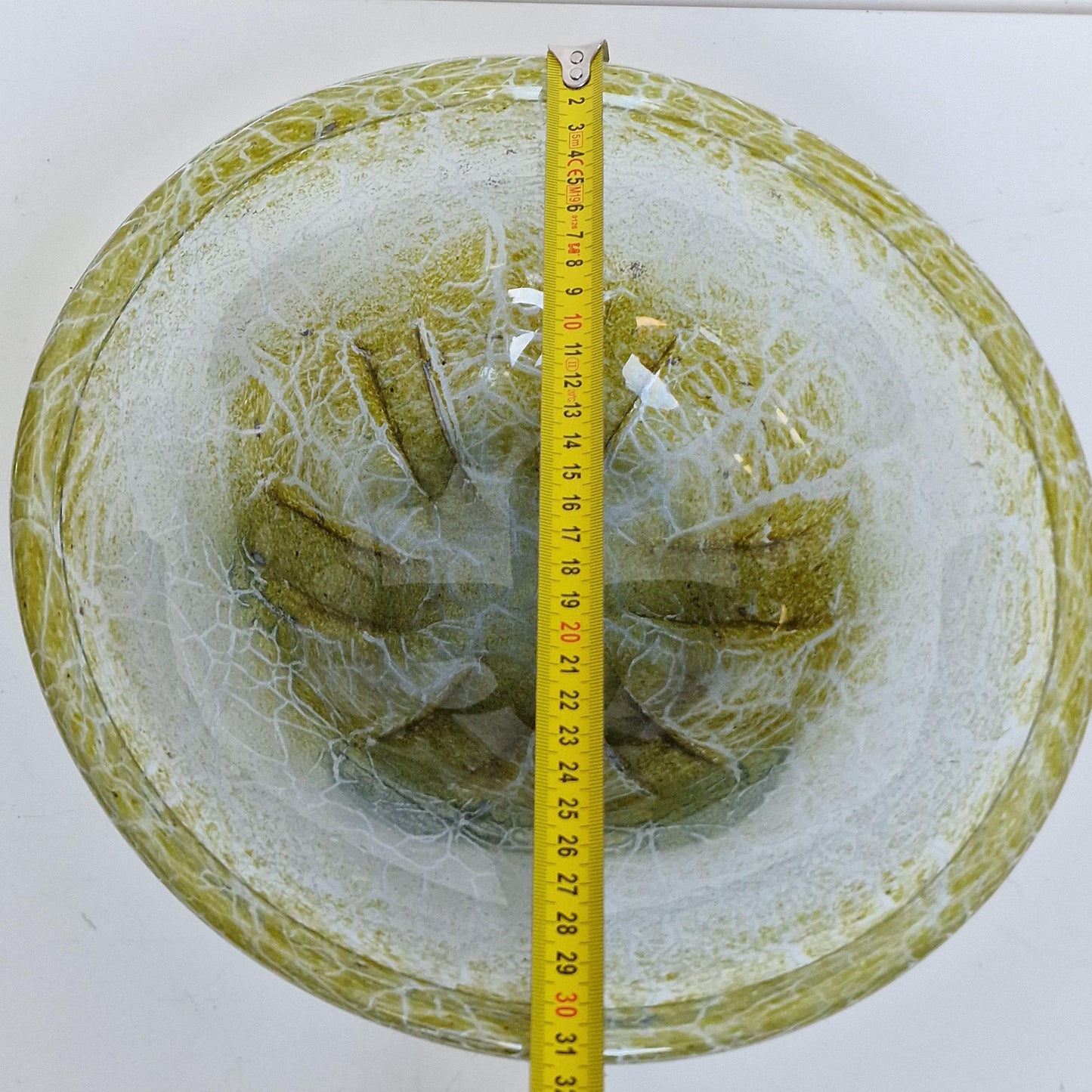Karl Wiedmann WMF Ikora Glass Bowl, Yellow Art Deco Centerpiece