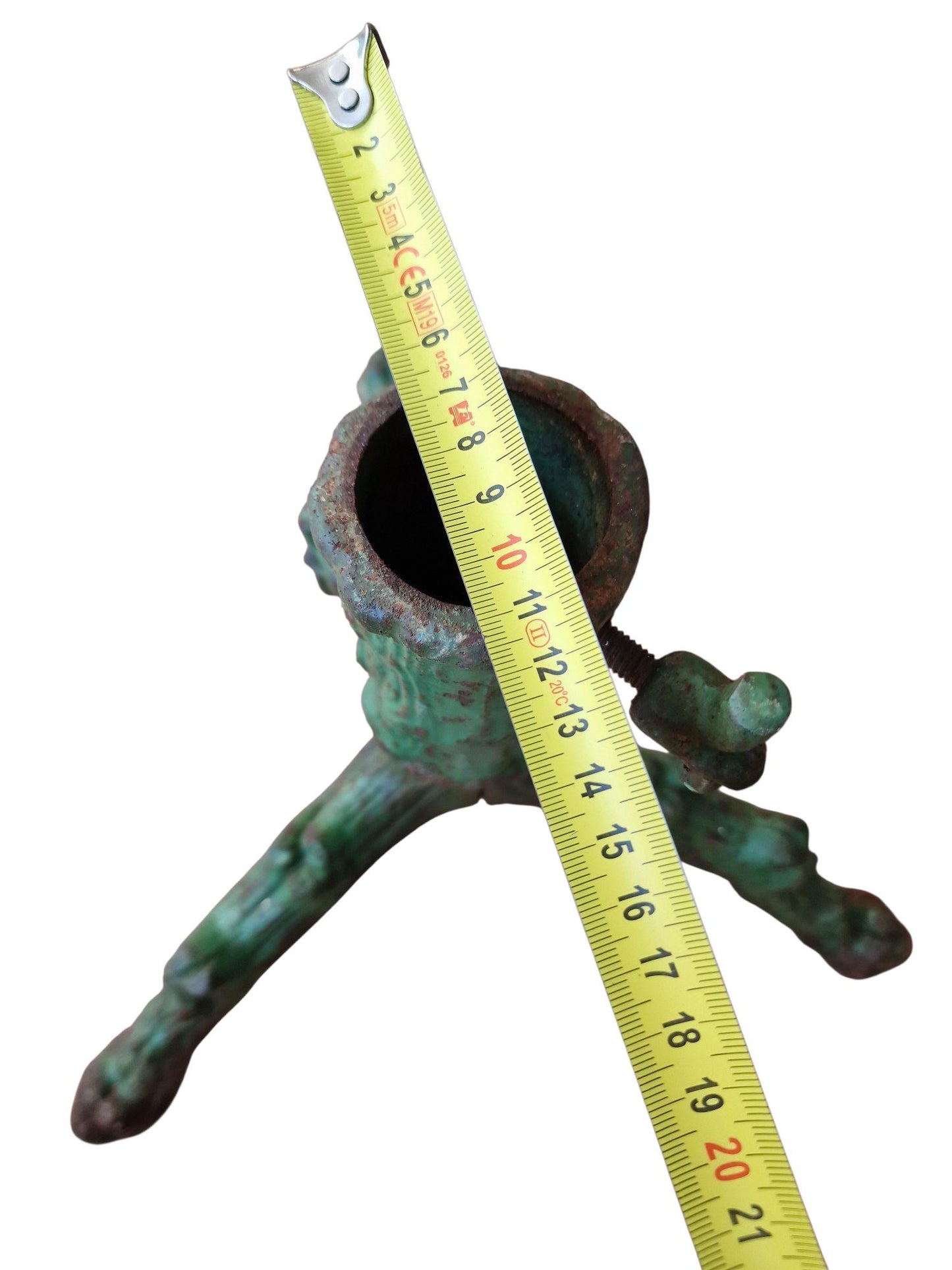 Antique Art Nouveau Christmas Tree Stand, Iron Metal Holder