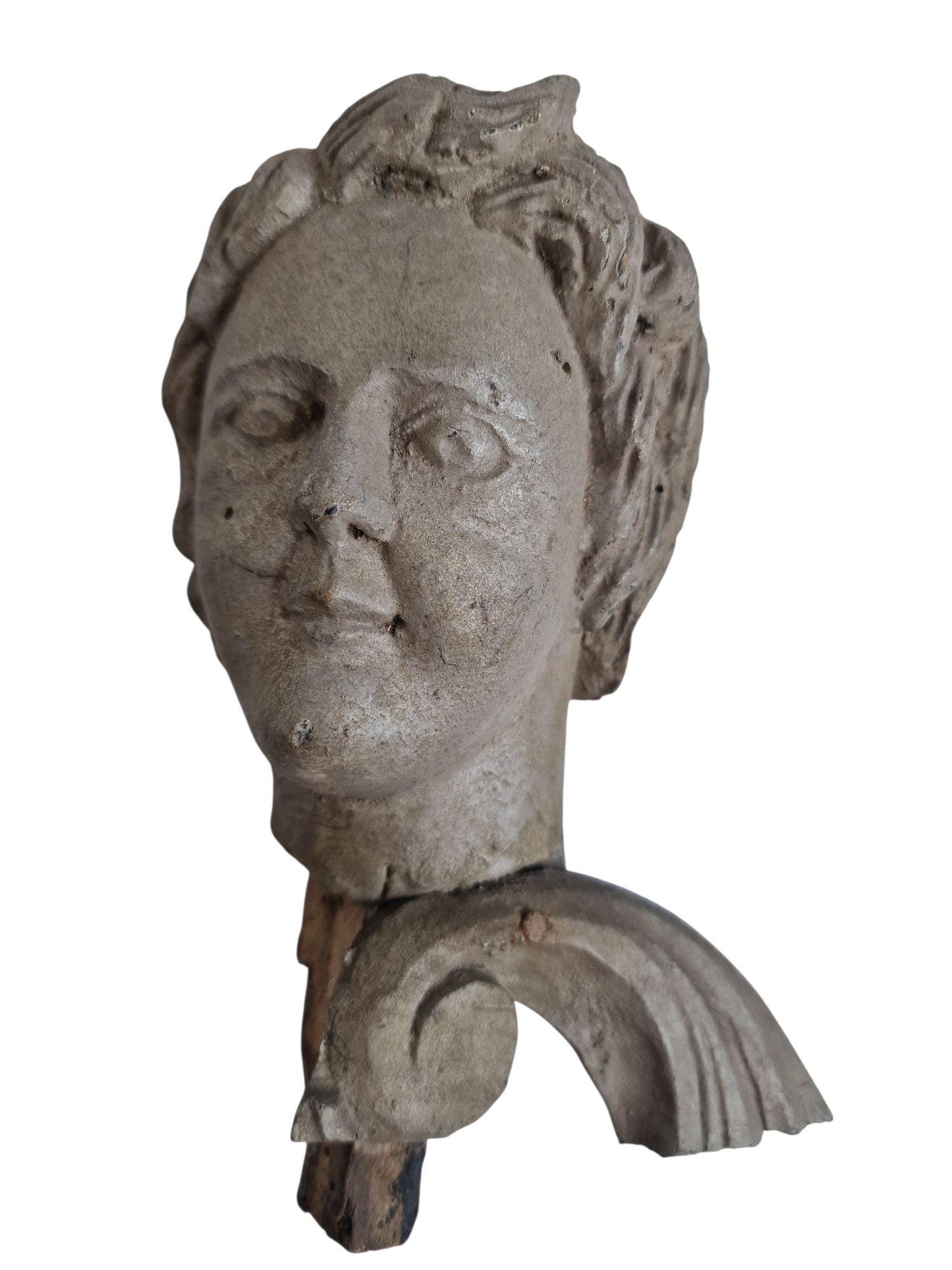 18th Century Hand-Carved Cherub Heads: German Baroque Angel Figures