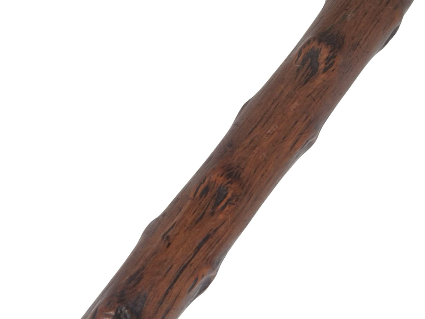 antique walking stick with deer bone , european collection, gentlemen's flannel stick