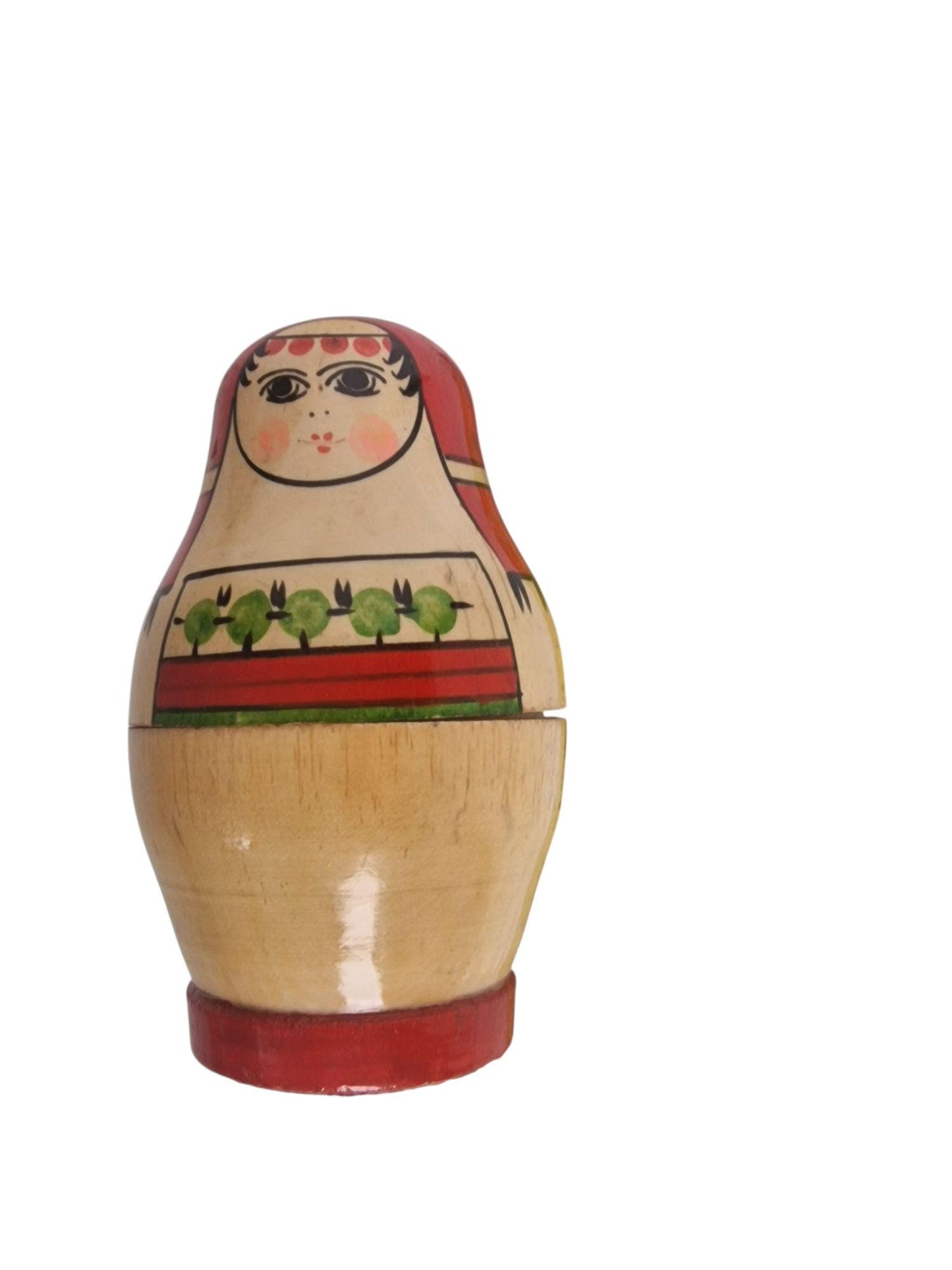 Handpainted Nested Matryoshka Dolls, Wooden Babushka Set