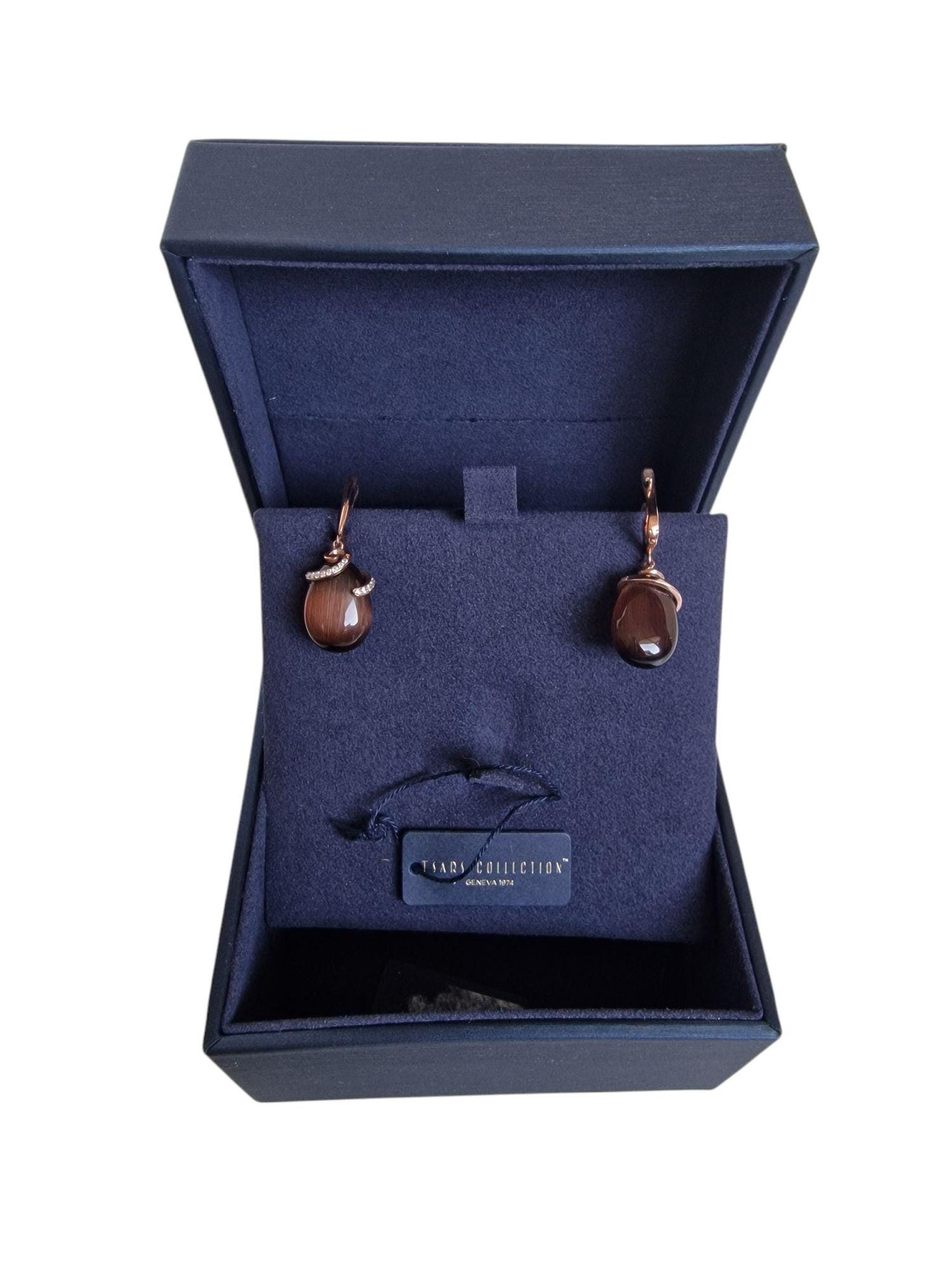 Fabergé Egg Sterling Silver Earrings, Tatiana Tsars Collection faberge