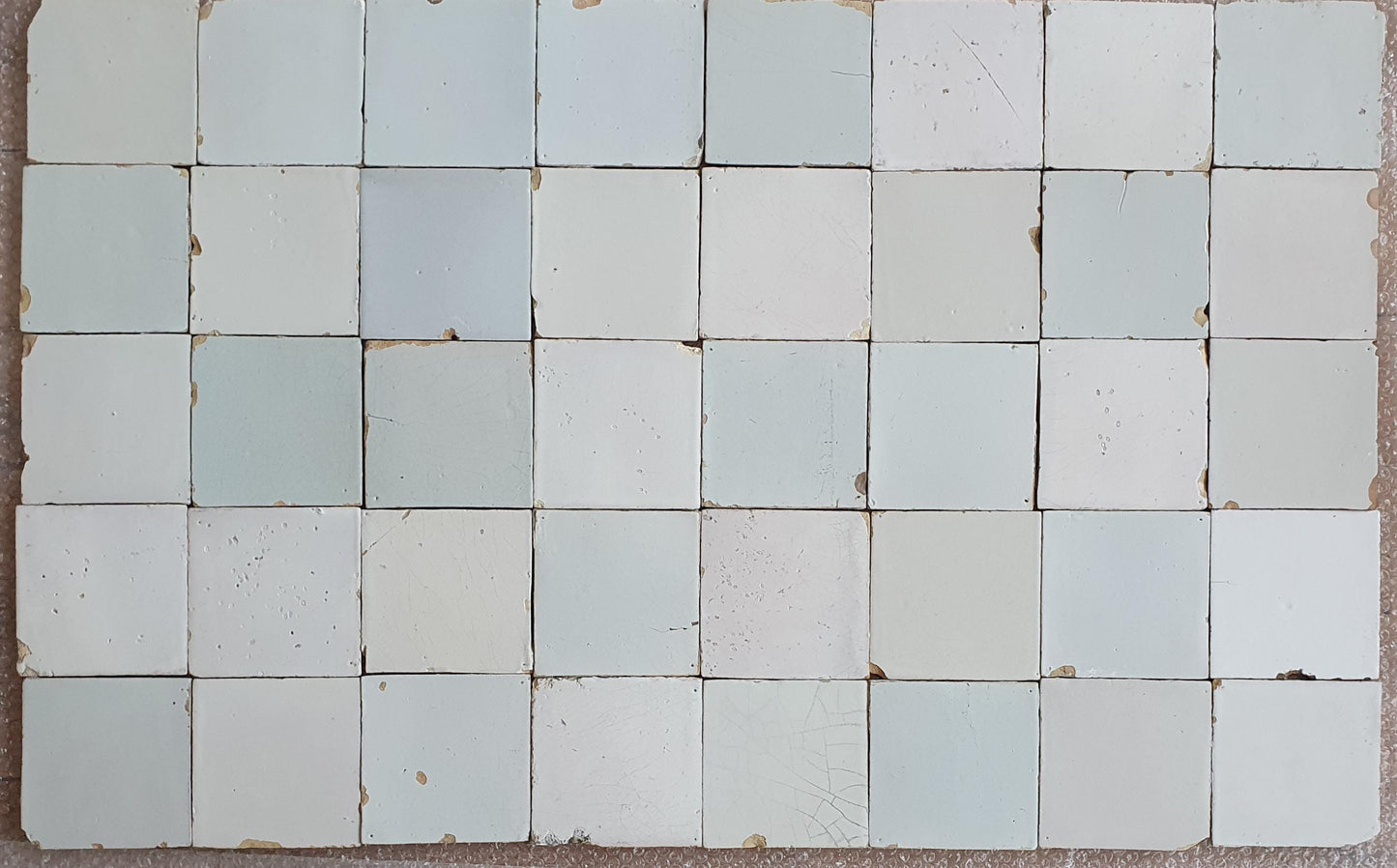 40 Antique Dutch Delft Tiles, 18th Century Witjes, White Glazed Stoneware, good quality!