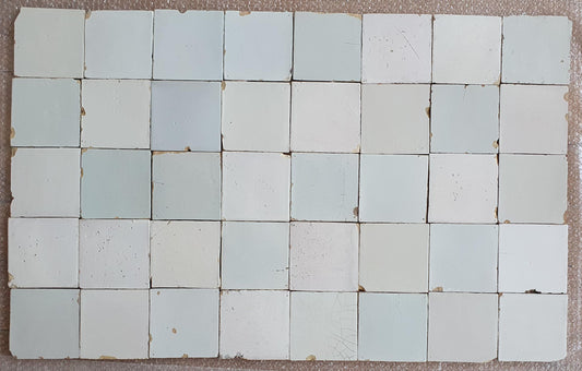 40 Antique Dutch Delft Tiles, 18th Century Witjes, White Glazed Stoneware, good quality!