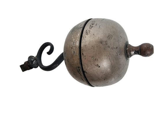 19th C. Biedermeier Mechanical Doorbell | Cast Iron & Copper