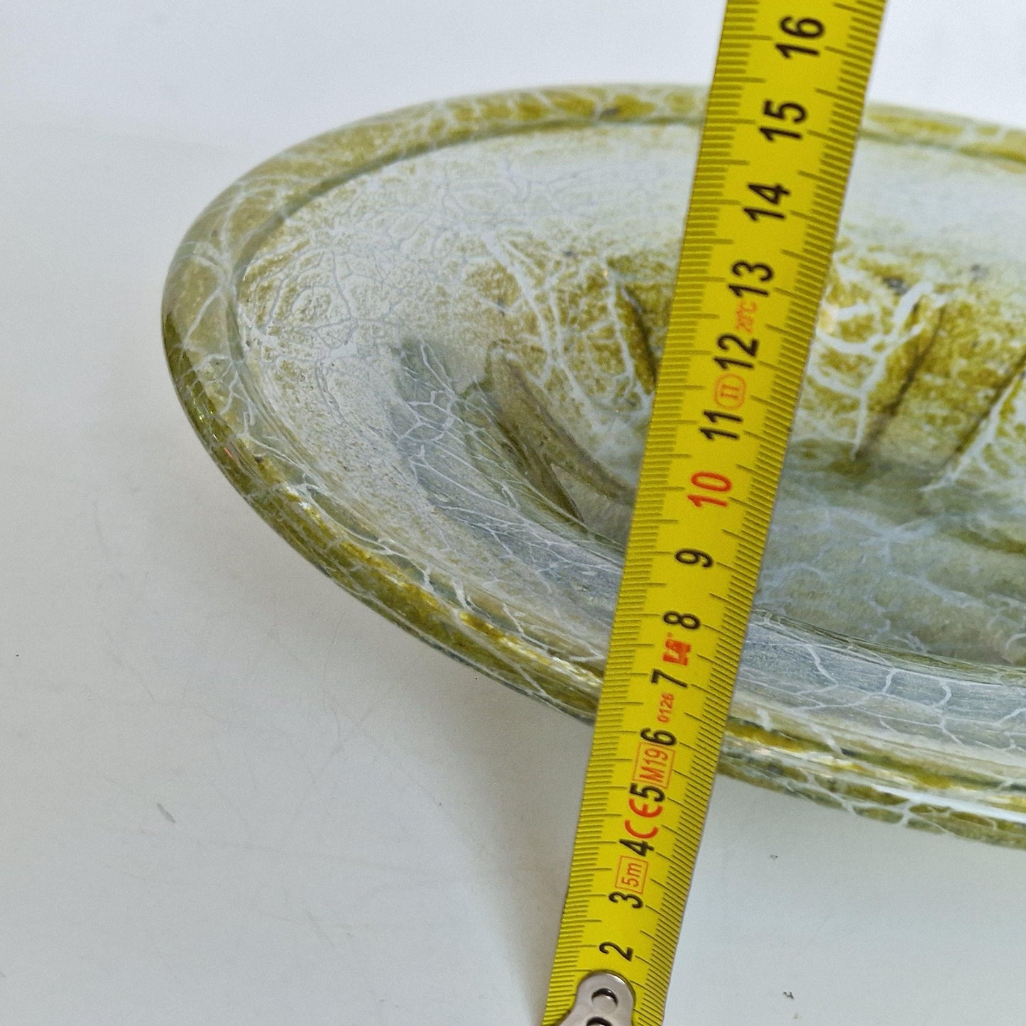 Karl Wiedmann WMF Ikora Glass Bowl, Yellow Art Deco Centerpiece