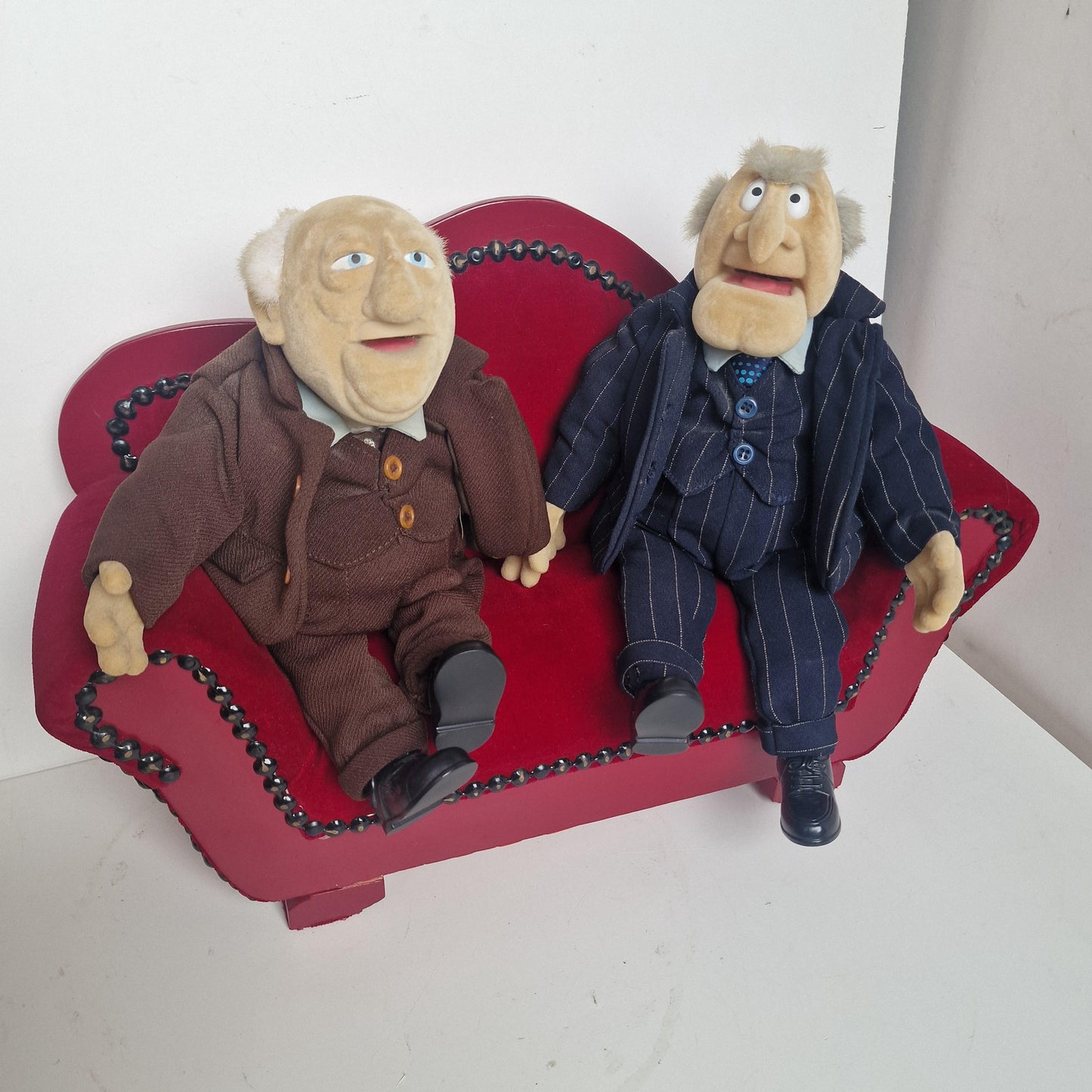 Waldorf and Statler Muppets, Velvet Couch, Retired Collector's Item
