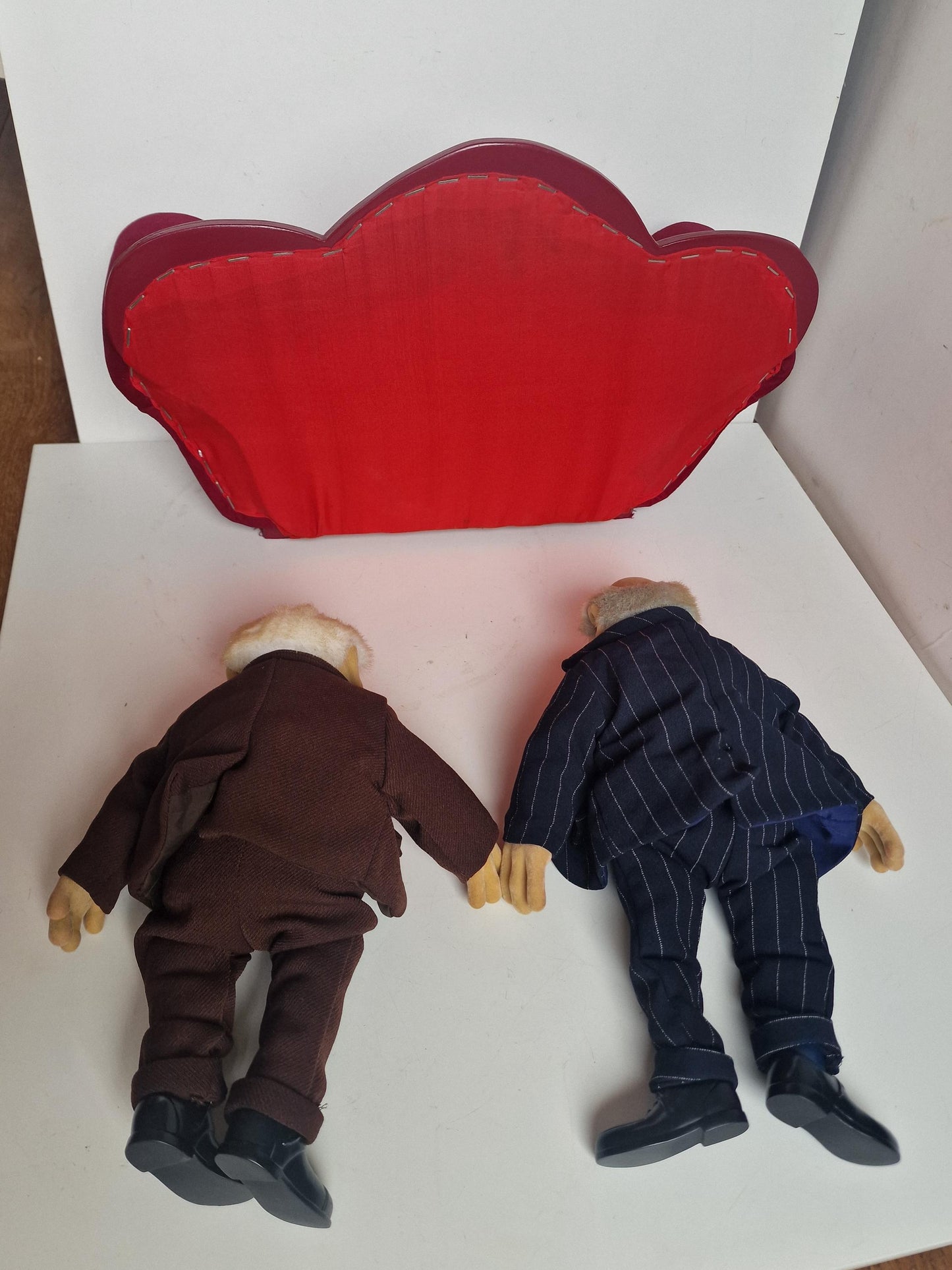 Waldorf and Statler Muppets, Velvet Couch, Retired Collector's Item