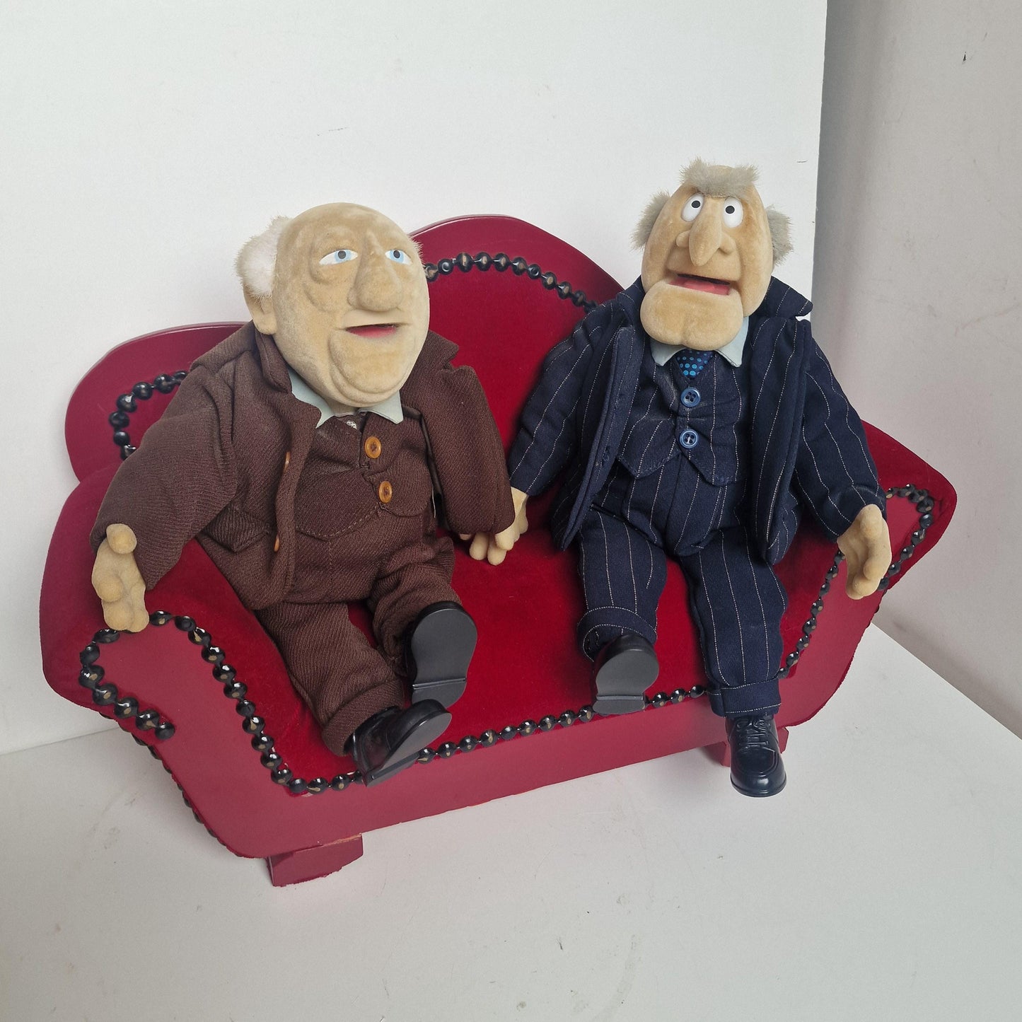 Waldorf and Statler Muppets, Velvet Couch, Retired Collector's Item