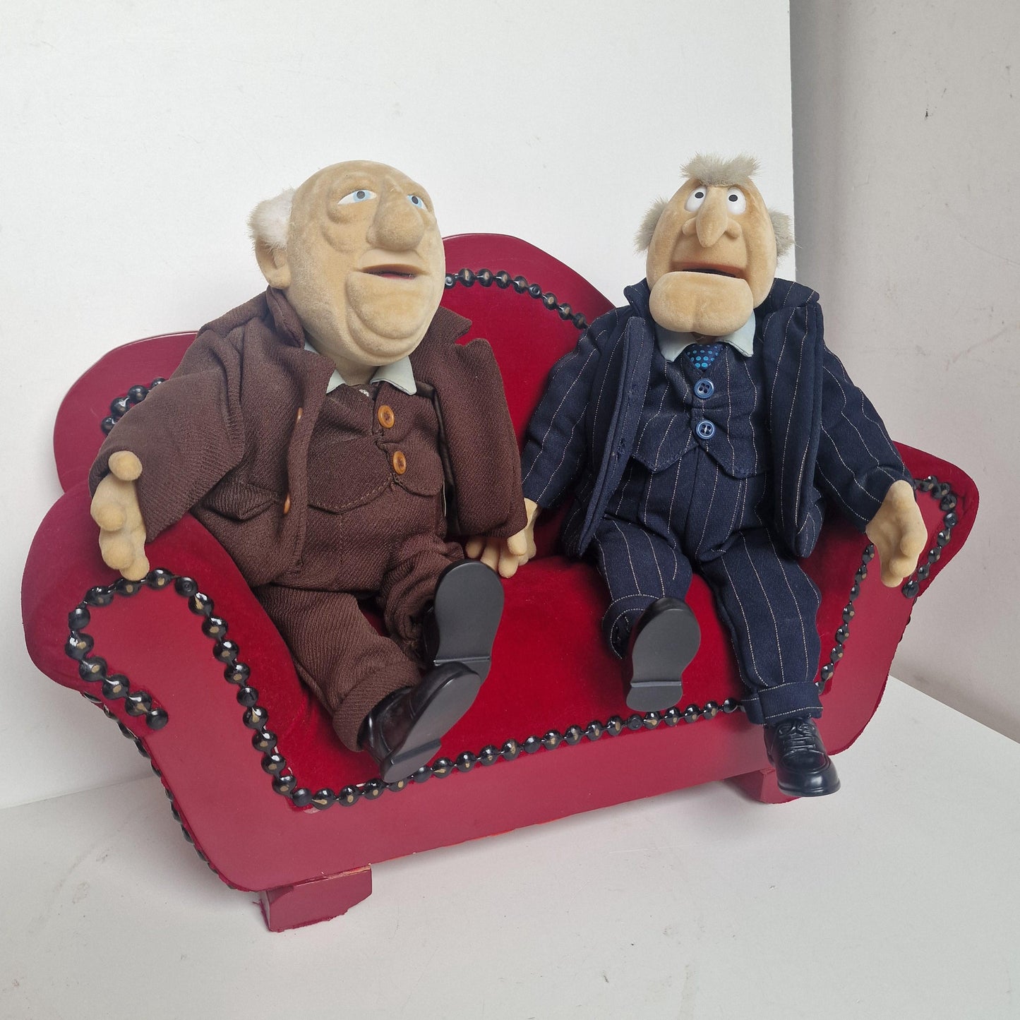 Waldorf and Statler Muppets, Velvet Couch, Retired Collector's Item