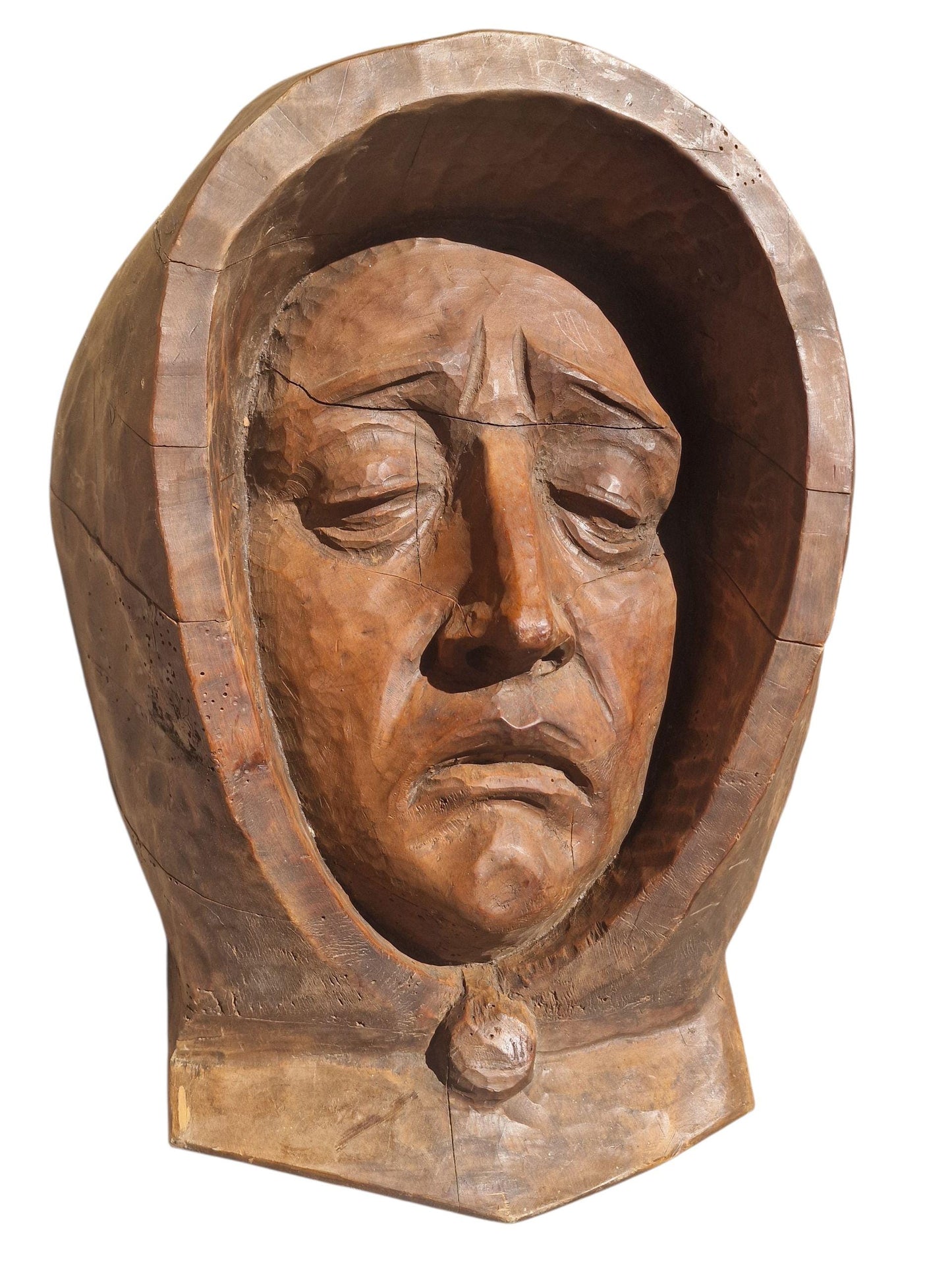 19th Century French Wood Carving, Passion of Christ Wall Relief