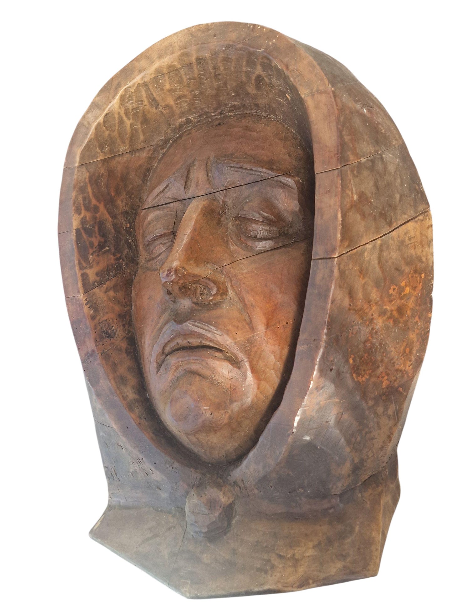 19th Century French Wood Carving, Passion of Christ Wall Relief