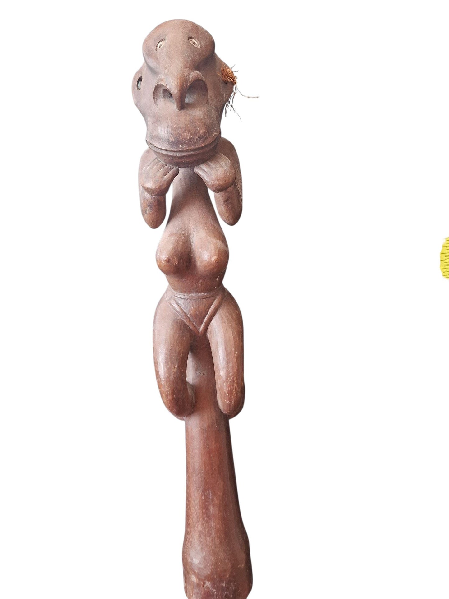 Female Ancestral Figure – Papua New Guinea – Hand-Carved Tribal Fertility Statue – Early 20th Century vruchtbaarheidsbeeld