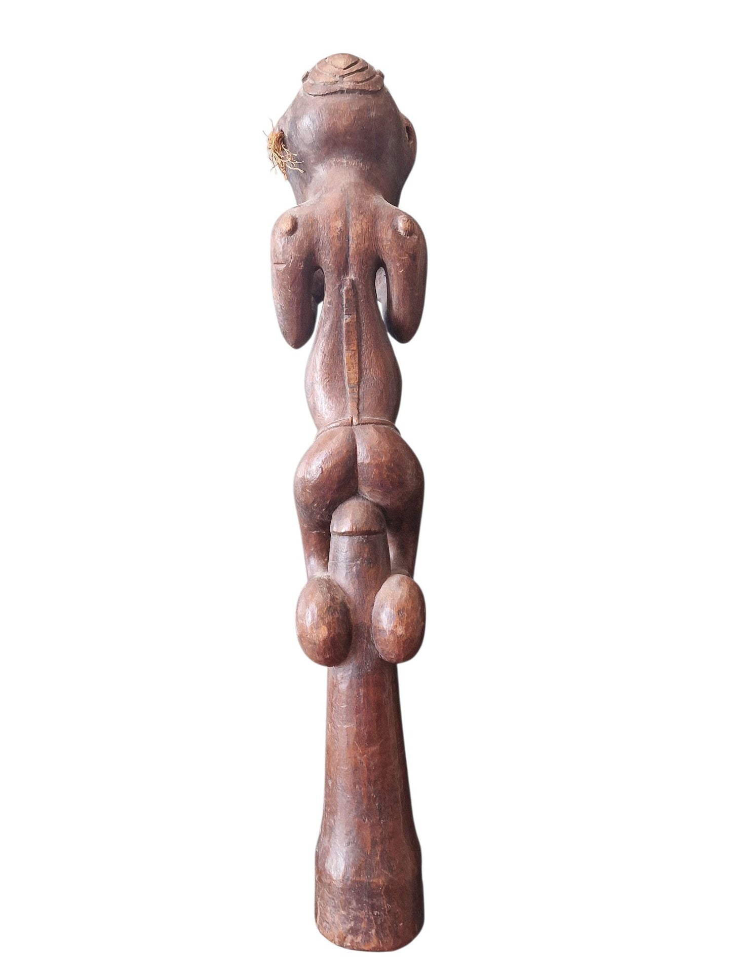 Female Ancestral Figure – Papua New Guinea – Hand-Carved Tribal Fertility Statue – Early 20th Century vruchtbaarheidsbeeld