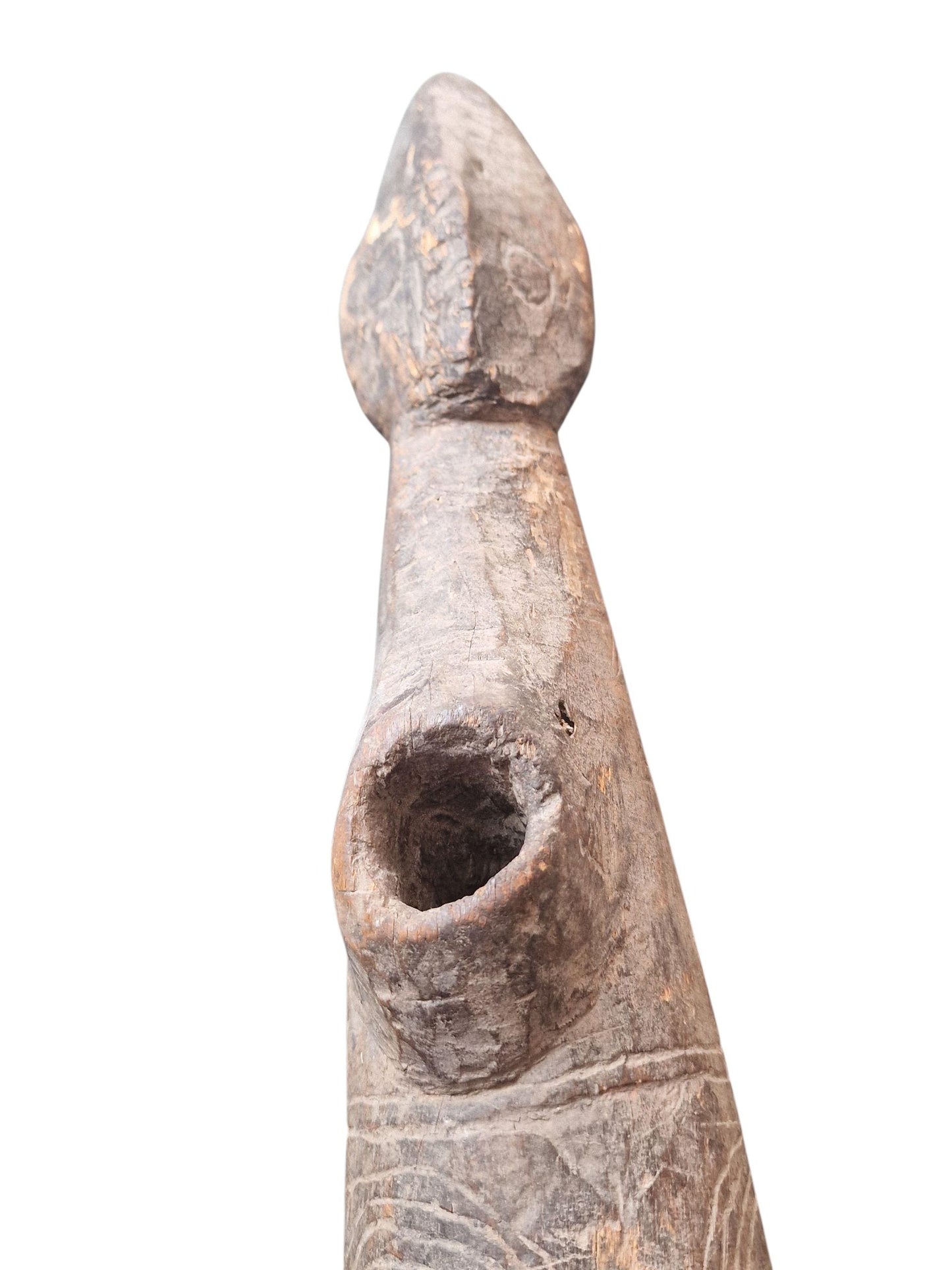 19th Century Ritual Side-Blown Flute – Papua New Guinea – Pre-Contact Spirit Instrument