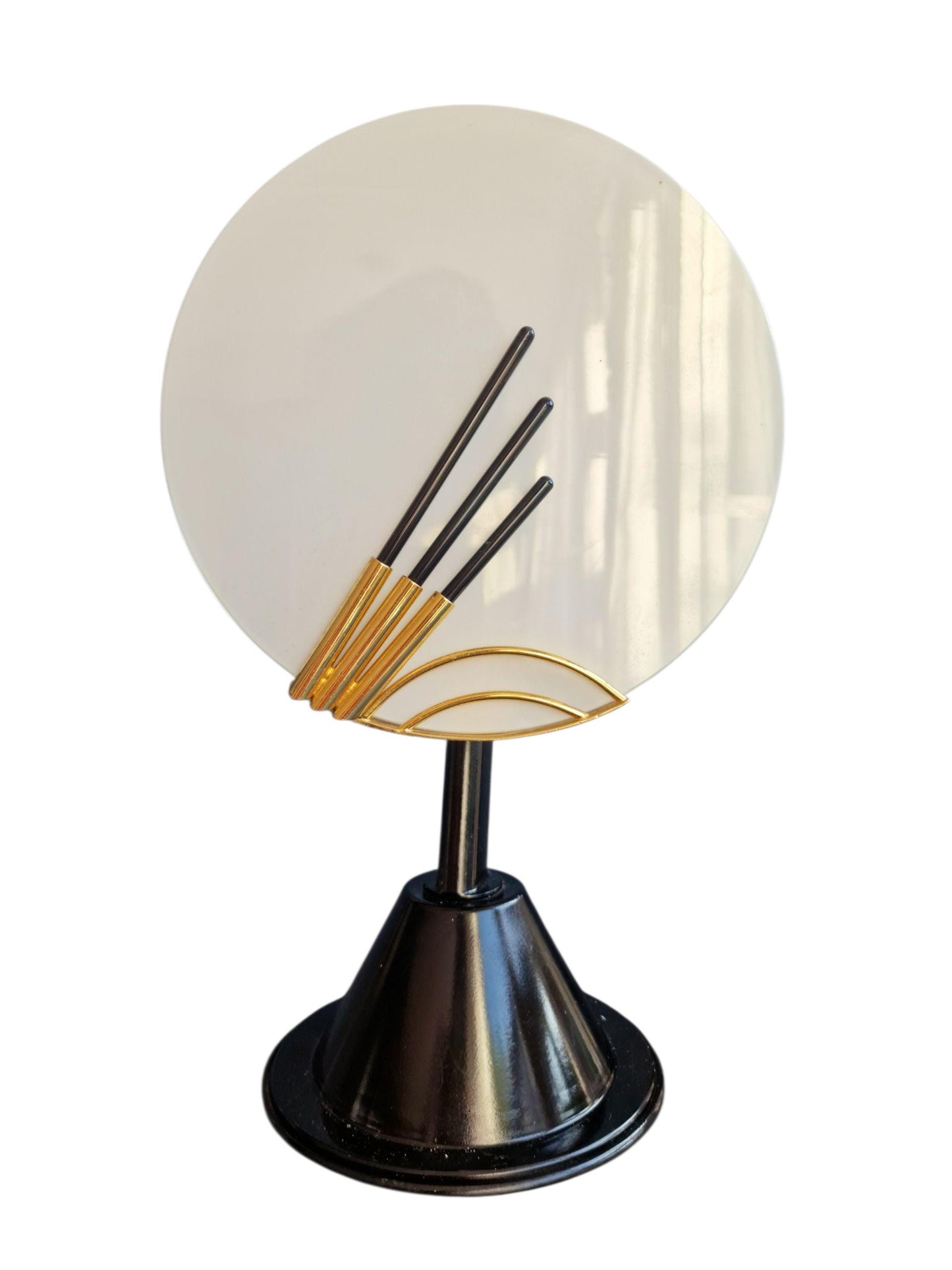 Vintage Tiffany & Co. Table Lamp – 1980s Frosted Glass, Art Deco Revival