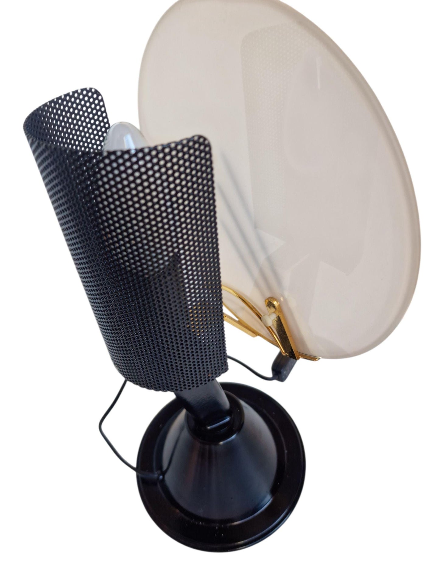 Vintage Tiffany & Co. Table Lamp – 1980s Frosted Glass, Art Deco Revival