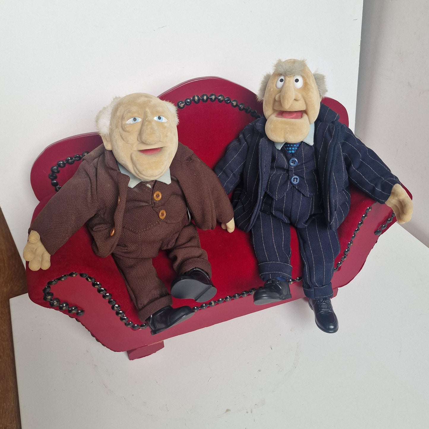 Waldorf and Statler Muppets, Velvet Couch, Retired Collector's Item
