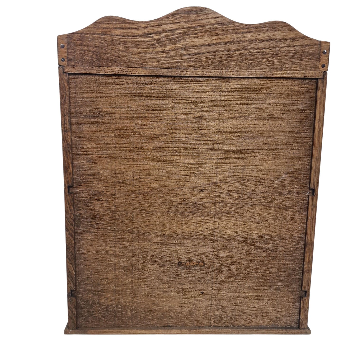 Antique Rustic Spice Cabinet - Wooden Wall Cupboard with Wire Mesh Doors