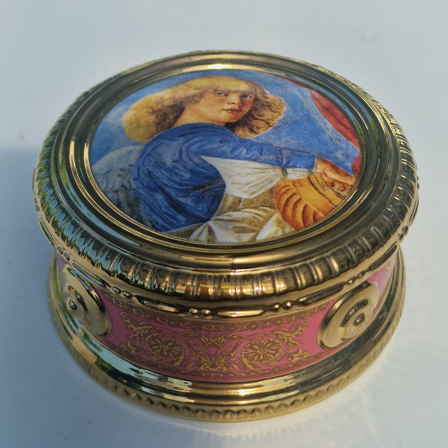 Franklin Mint Angels Vatican Music Box, Handel Aria, angel porcelain, Origin: Official Museums Collection