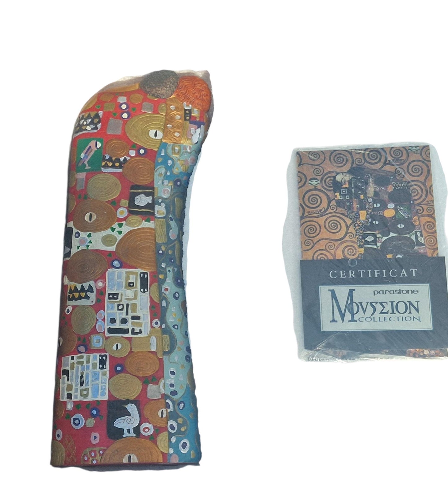 Large sculpture - Gustav Klimt, Fulfillment, sculpture, figure from mouseion museum art , parastone figurine