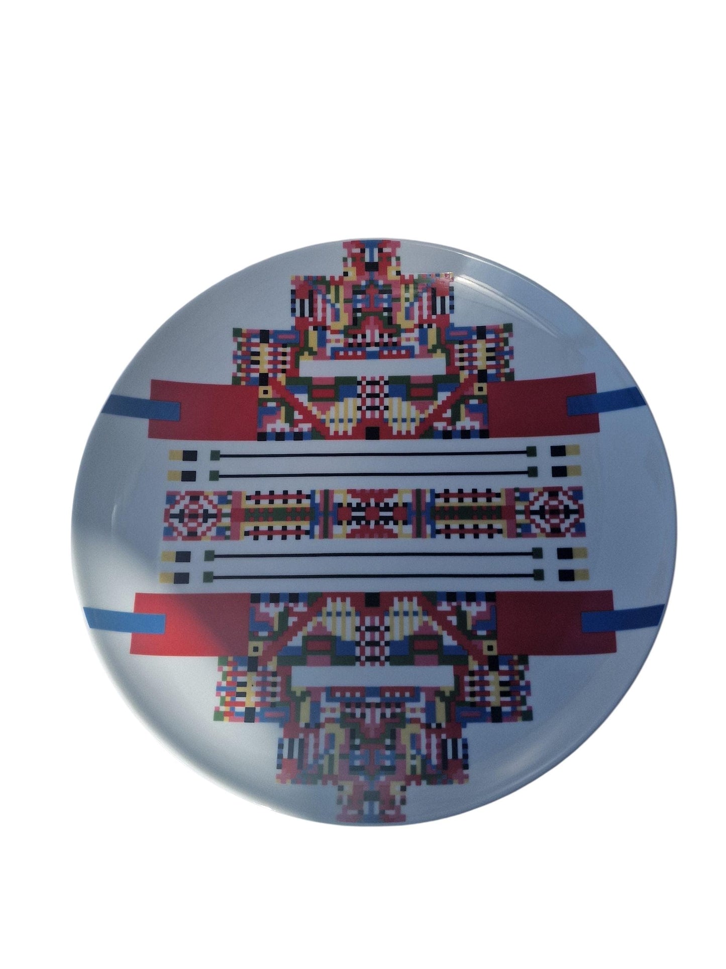 Alessi Holi Serving Plates, Geometric Porcelain Design (33cm), Limited Edition Set