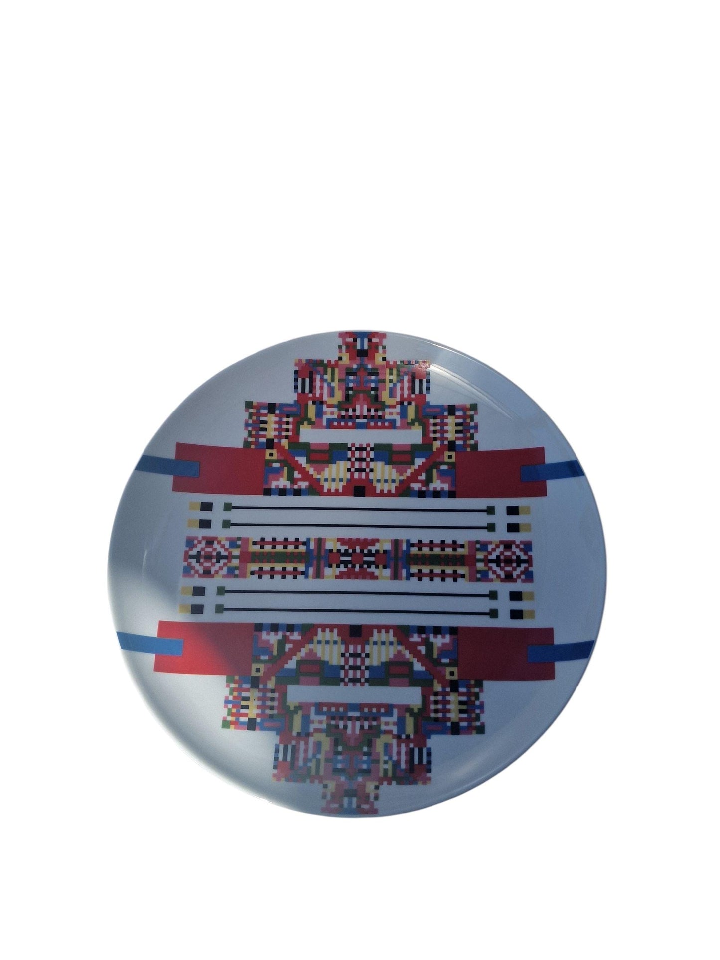 Alessi Holi Serving Plates, Geometric Porcelain Design (33cm), Limited Edition Set