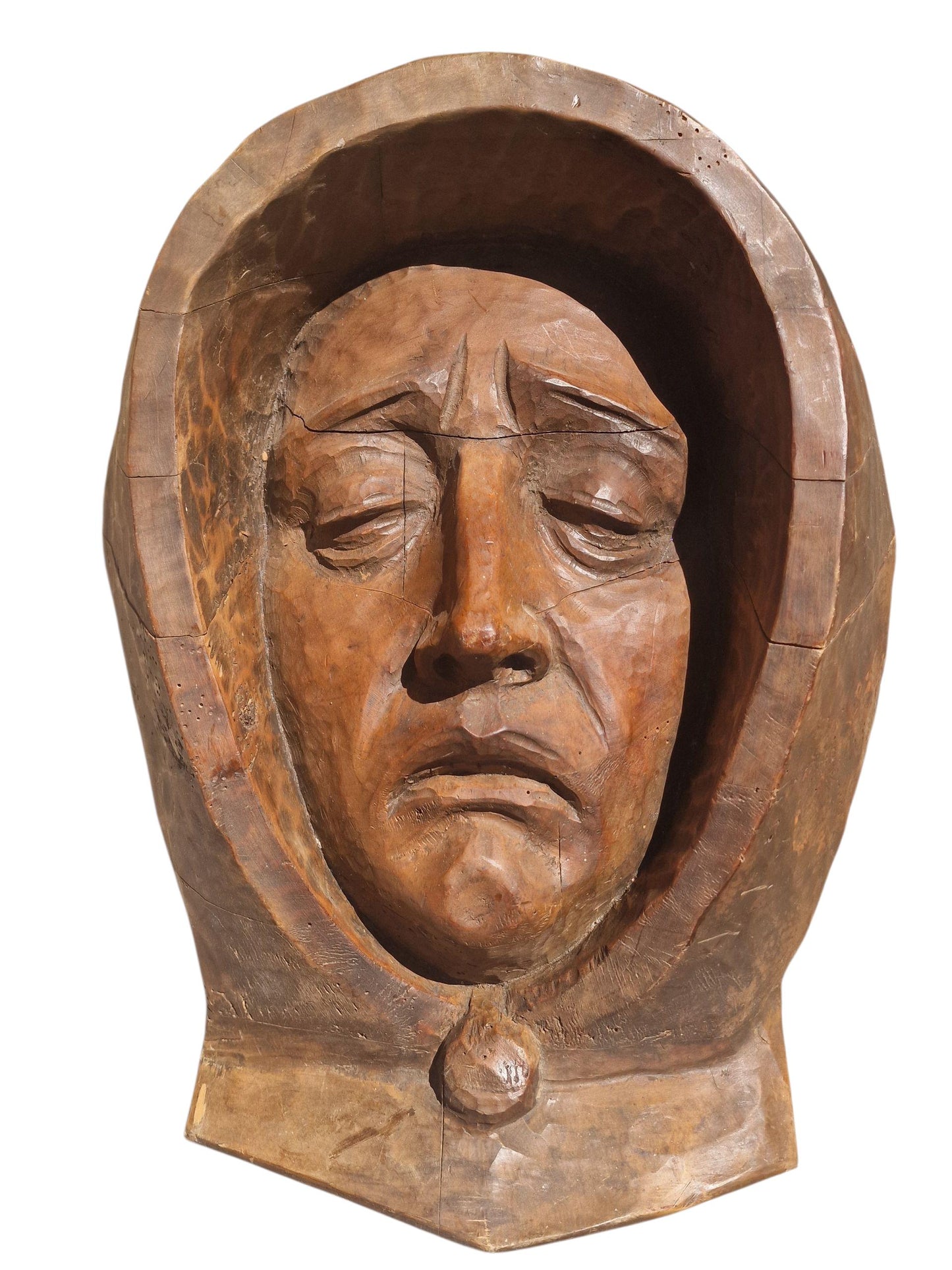 19th Century French Wood Carving, Passion of Christ Wall Relief
