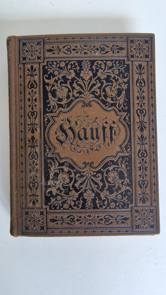Antique Wilhelm Hauff Book, 1887 Complete Works, Illustrated German Literature