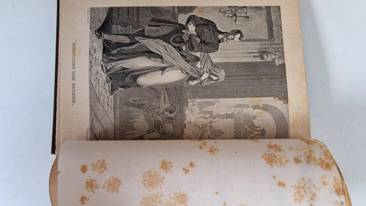 Antique Wilhelm Hauff Book, 1887 Complete Works, Illustrated German Literature