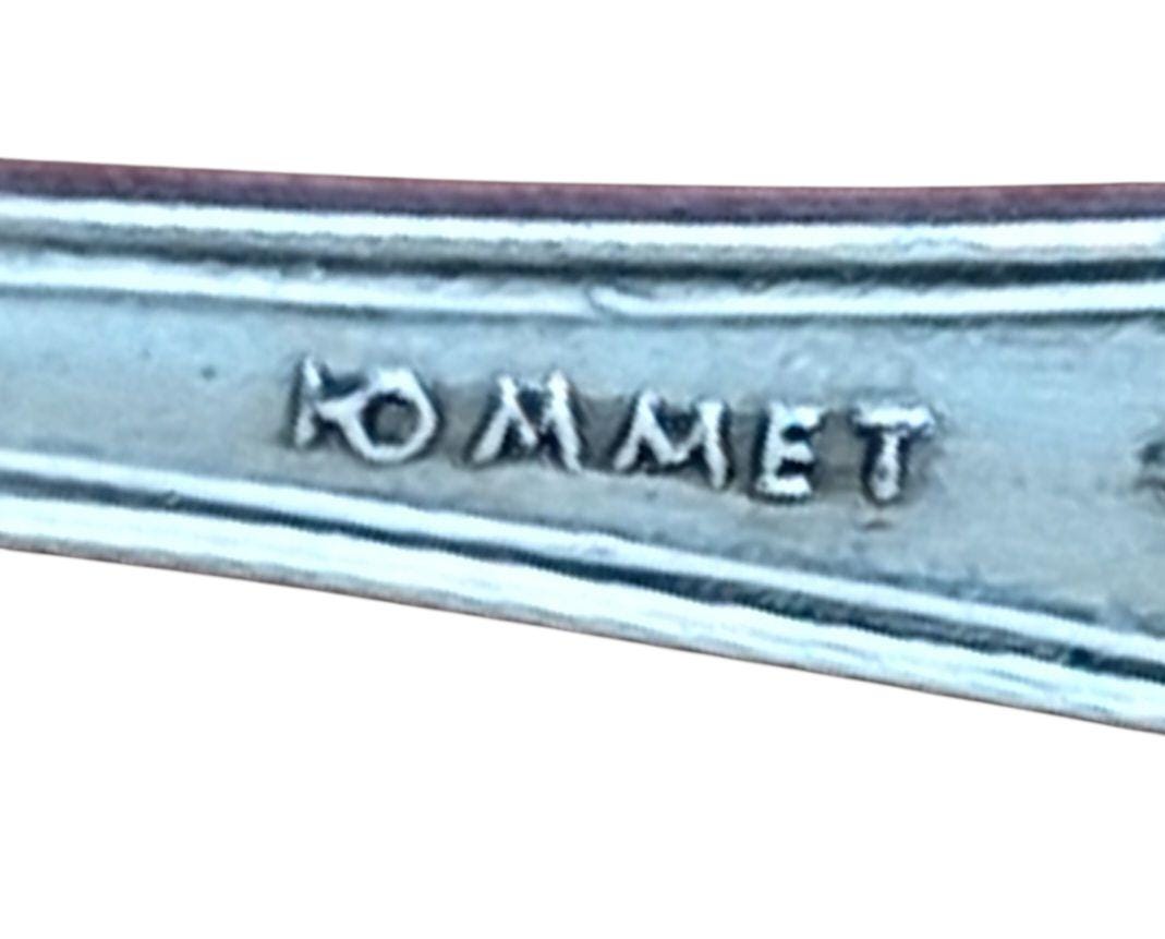 Antique Russian Silver Salt Cellar, Kommet Spoon, Tsar Period