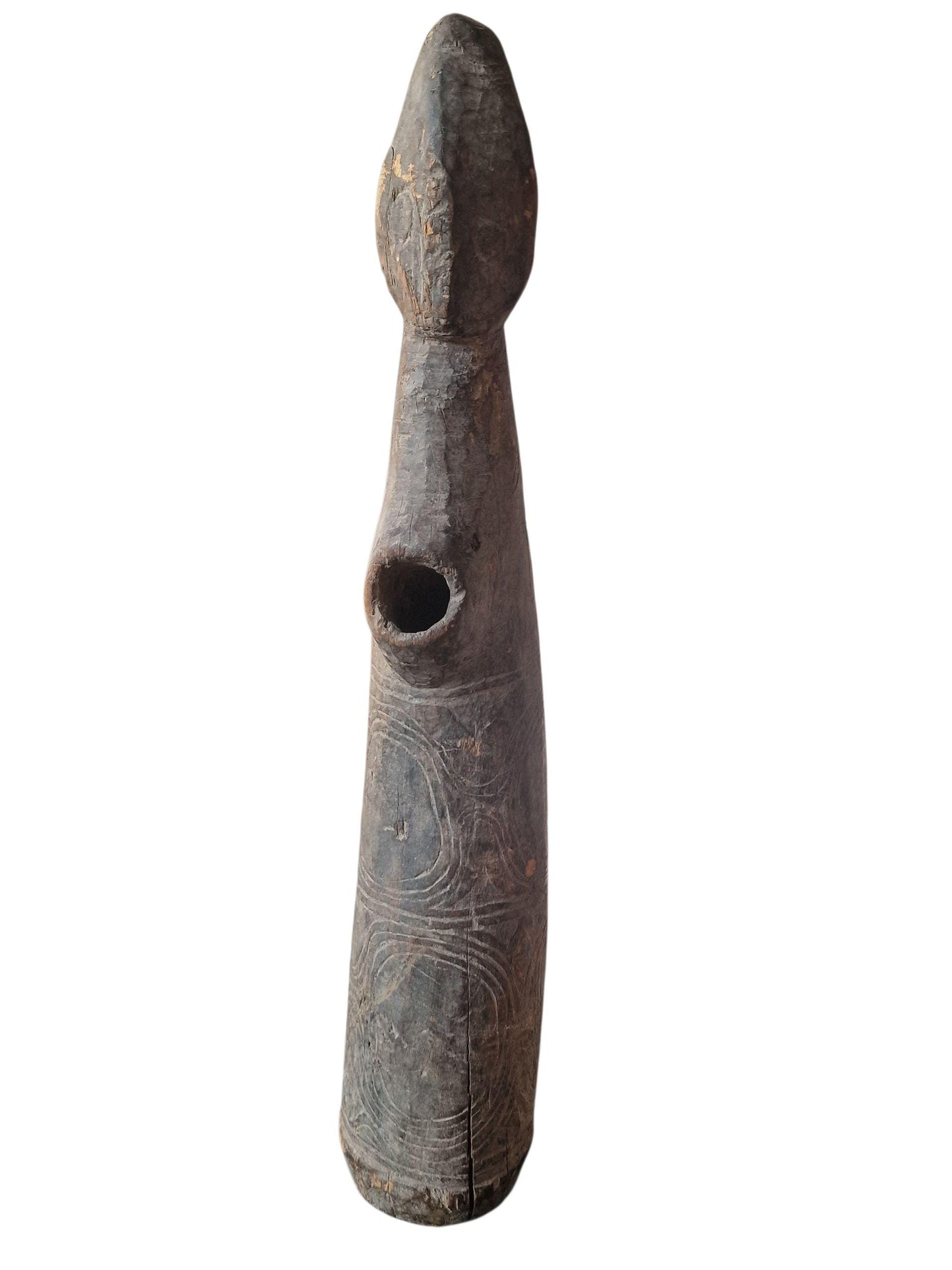19th Century Ritual Side-Blown Flute – Papua New Guinea – Pre-Contact Spirit Instrument
